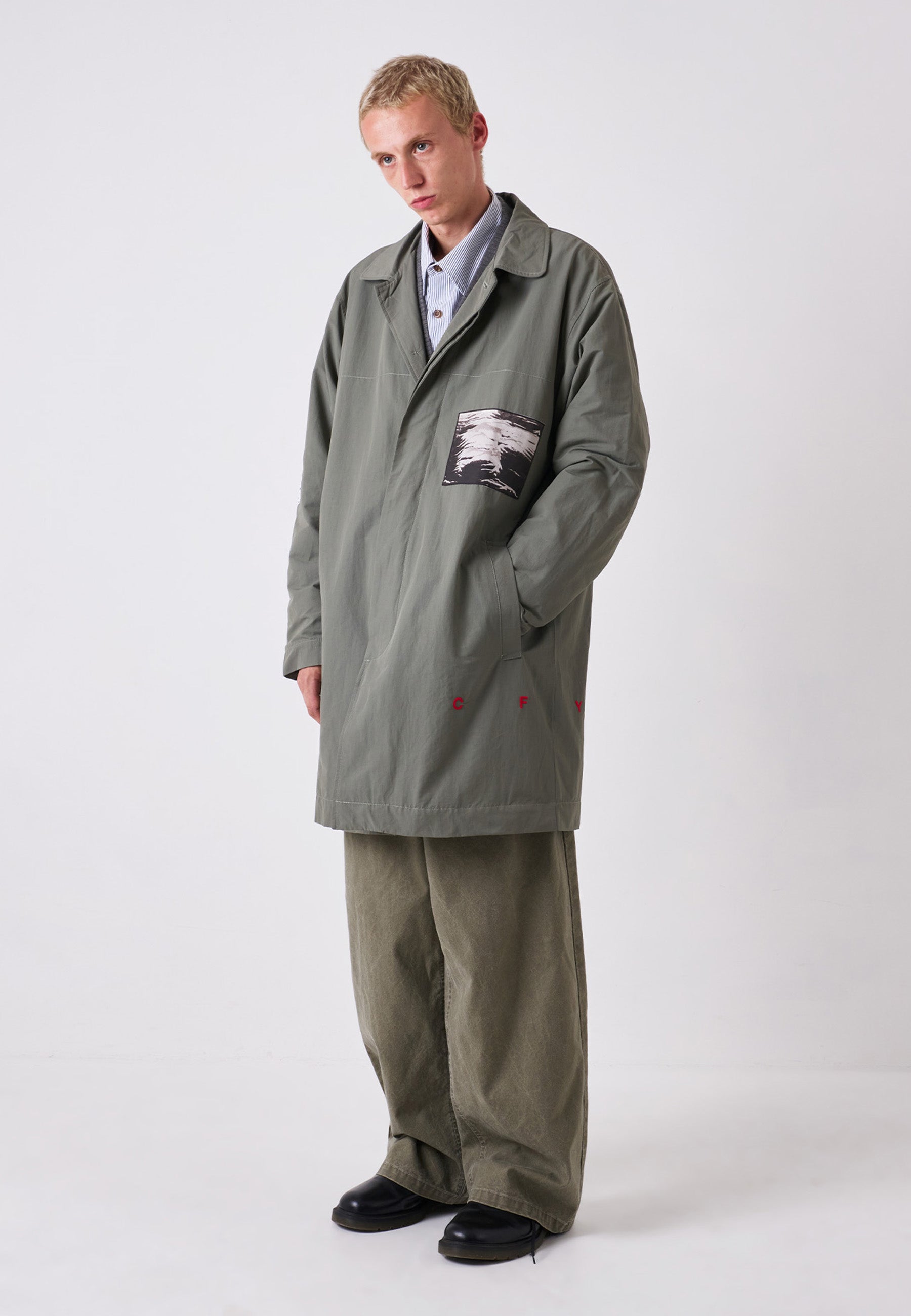 Clarke Patch Mac Coat - Sage