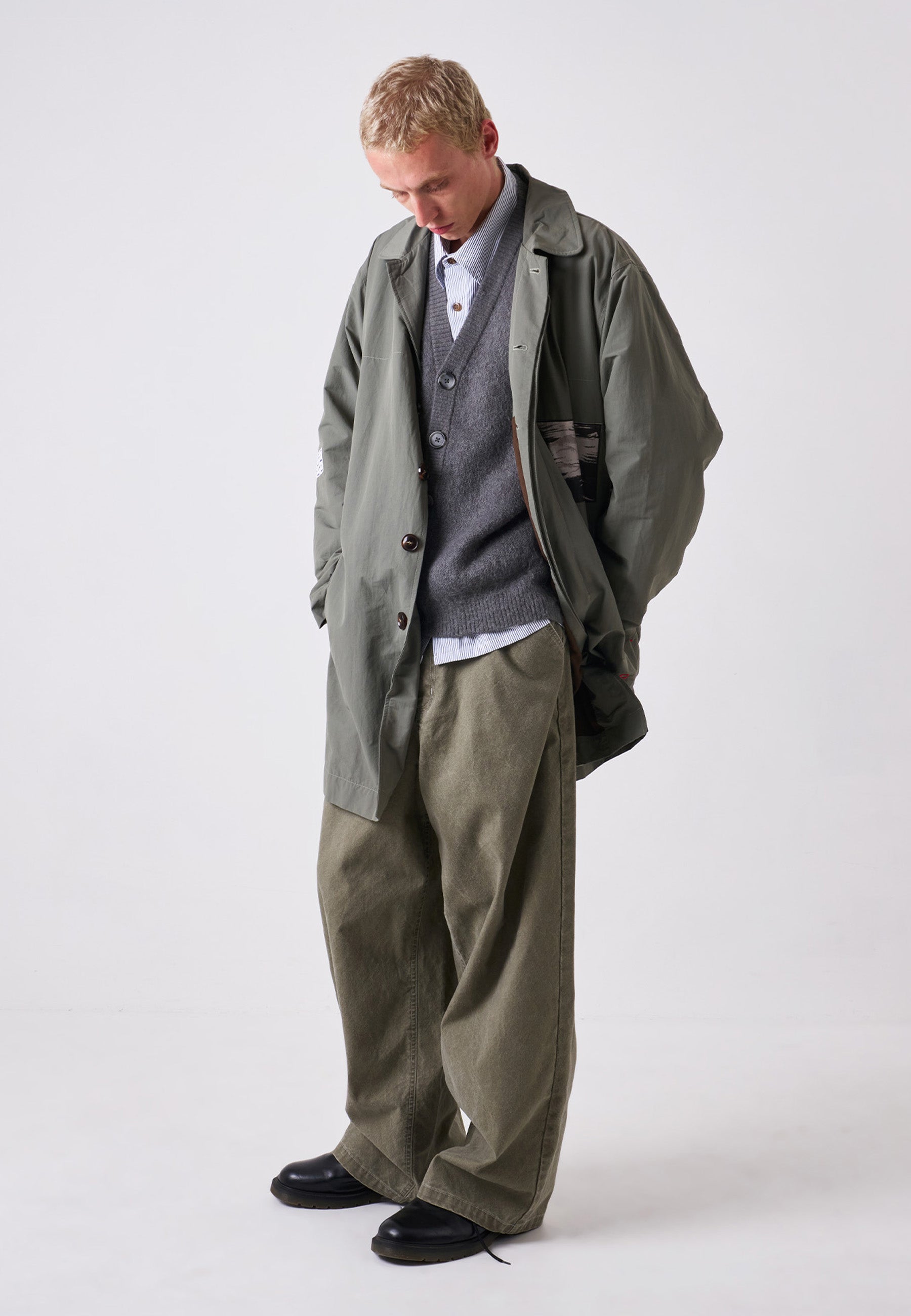 Clarke Patch Mac Coat - Sage