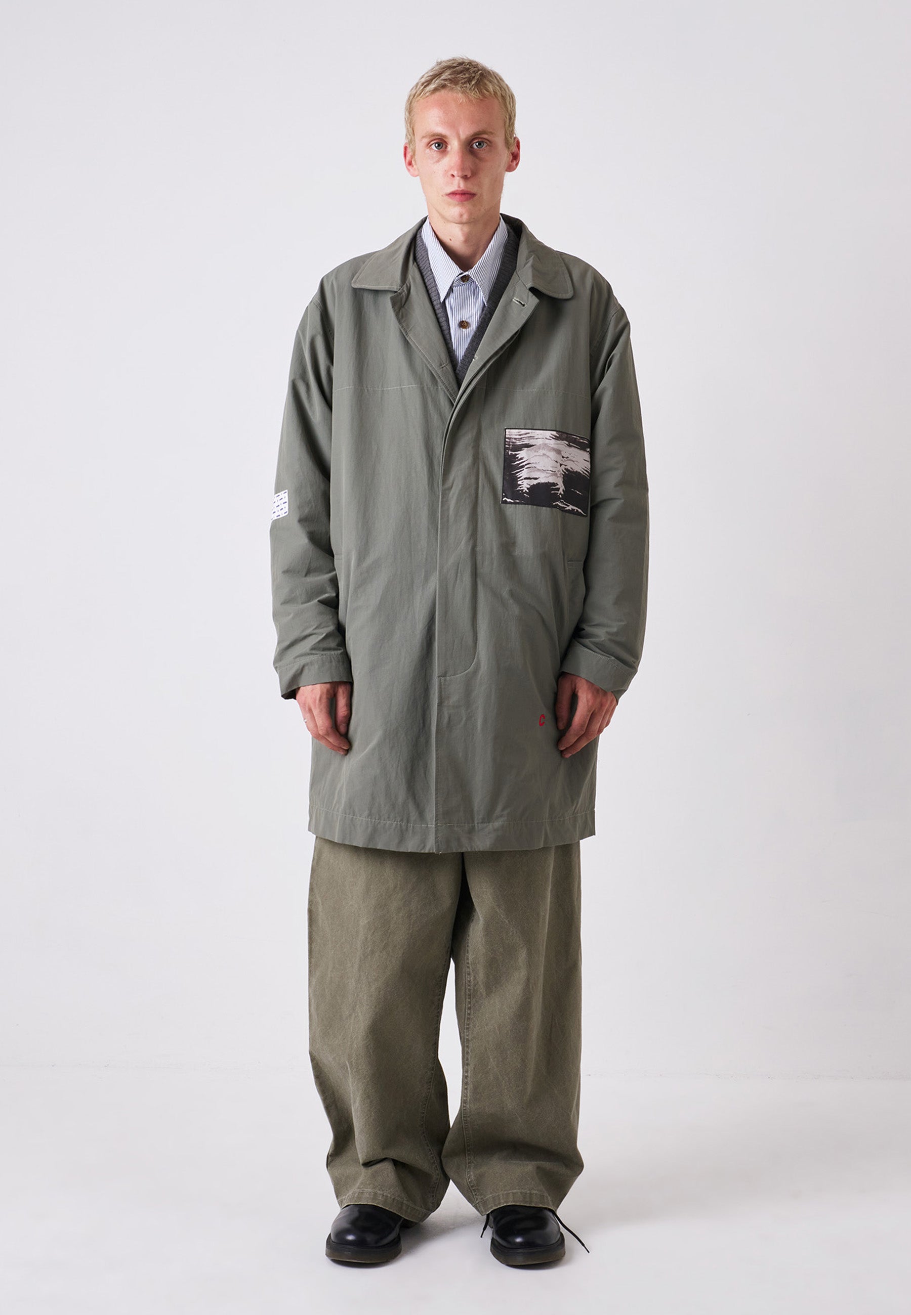 Clarke Patch Mac Coat - Sage