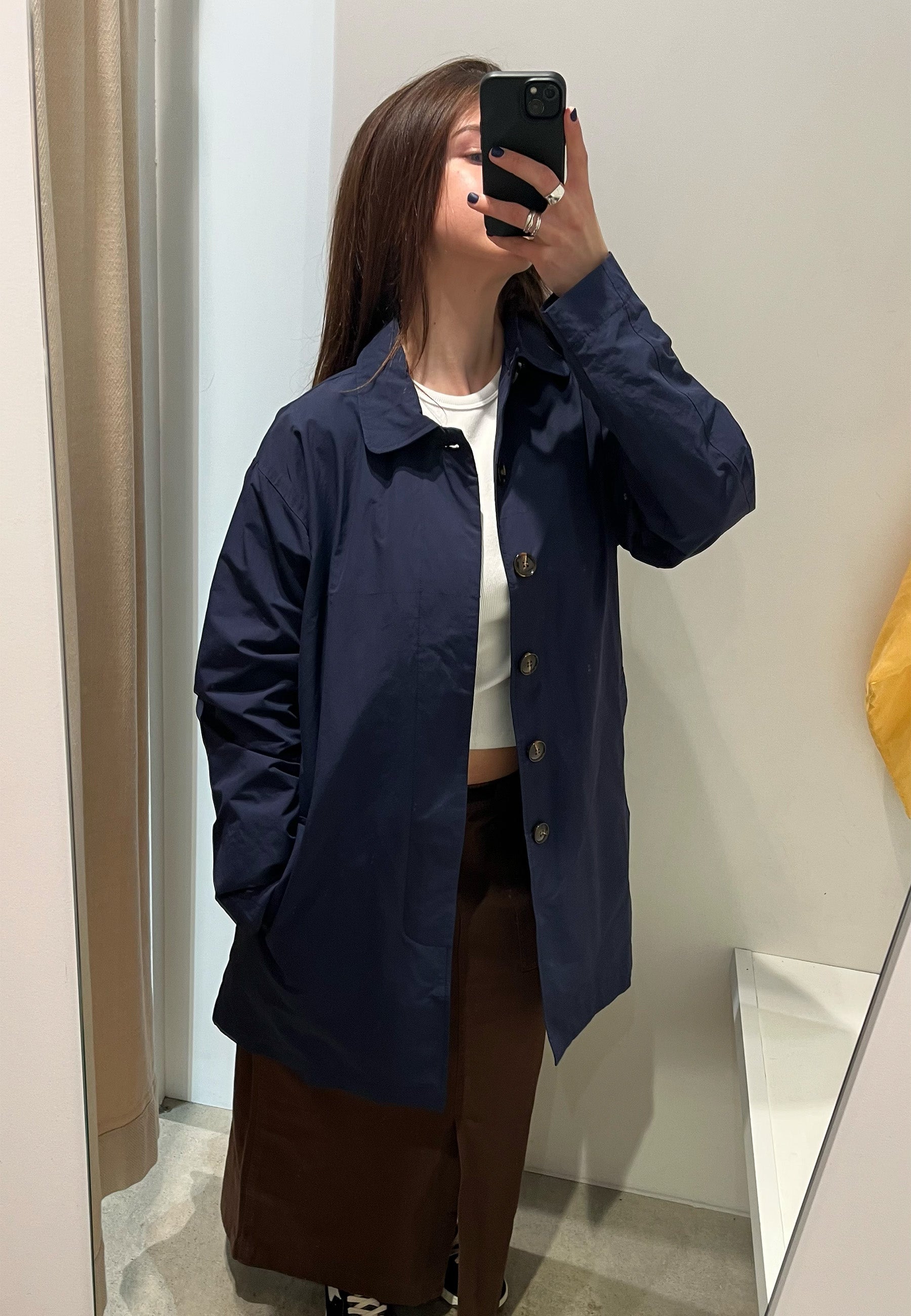 Clarke Mac Coat - Navy