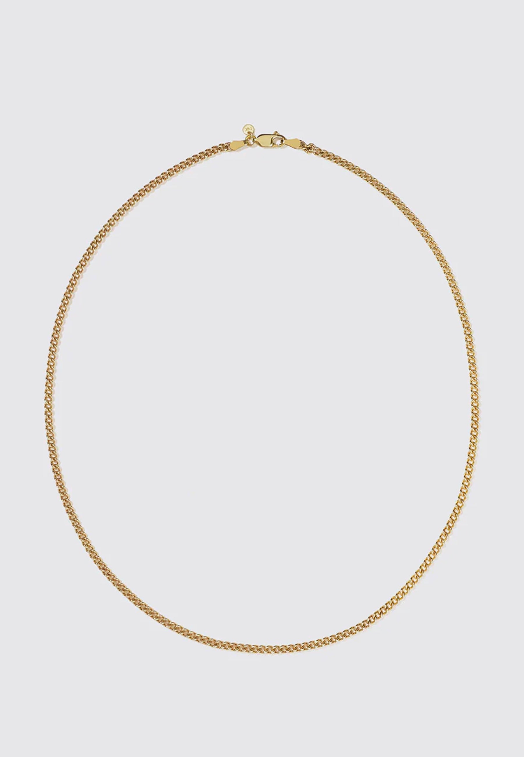 Curb Chain Necklace - Gold Plated