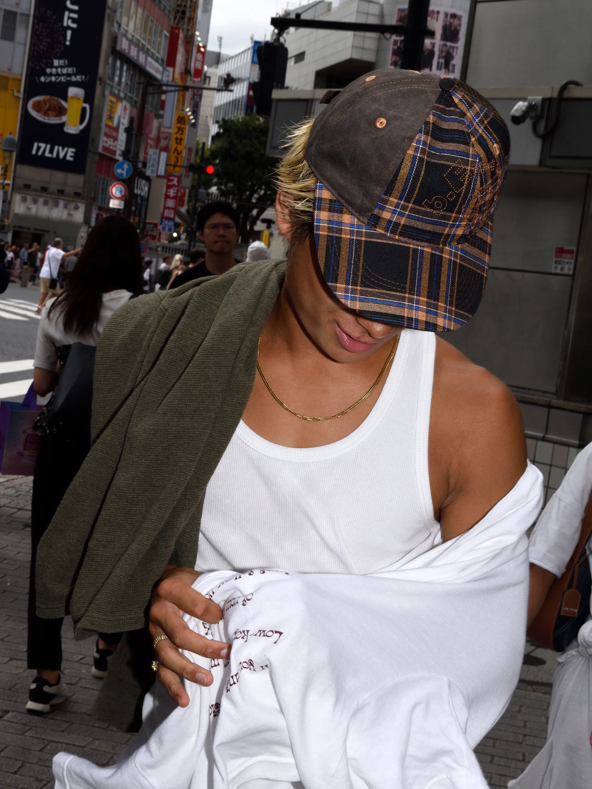 B-Turn Low Profile Hat - Brown Plaid