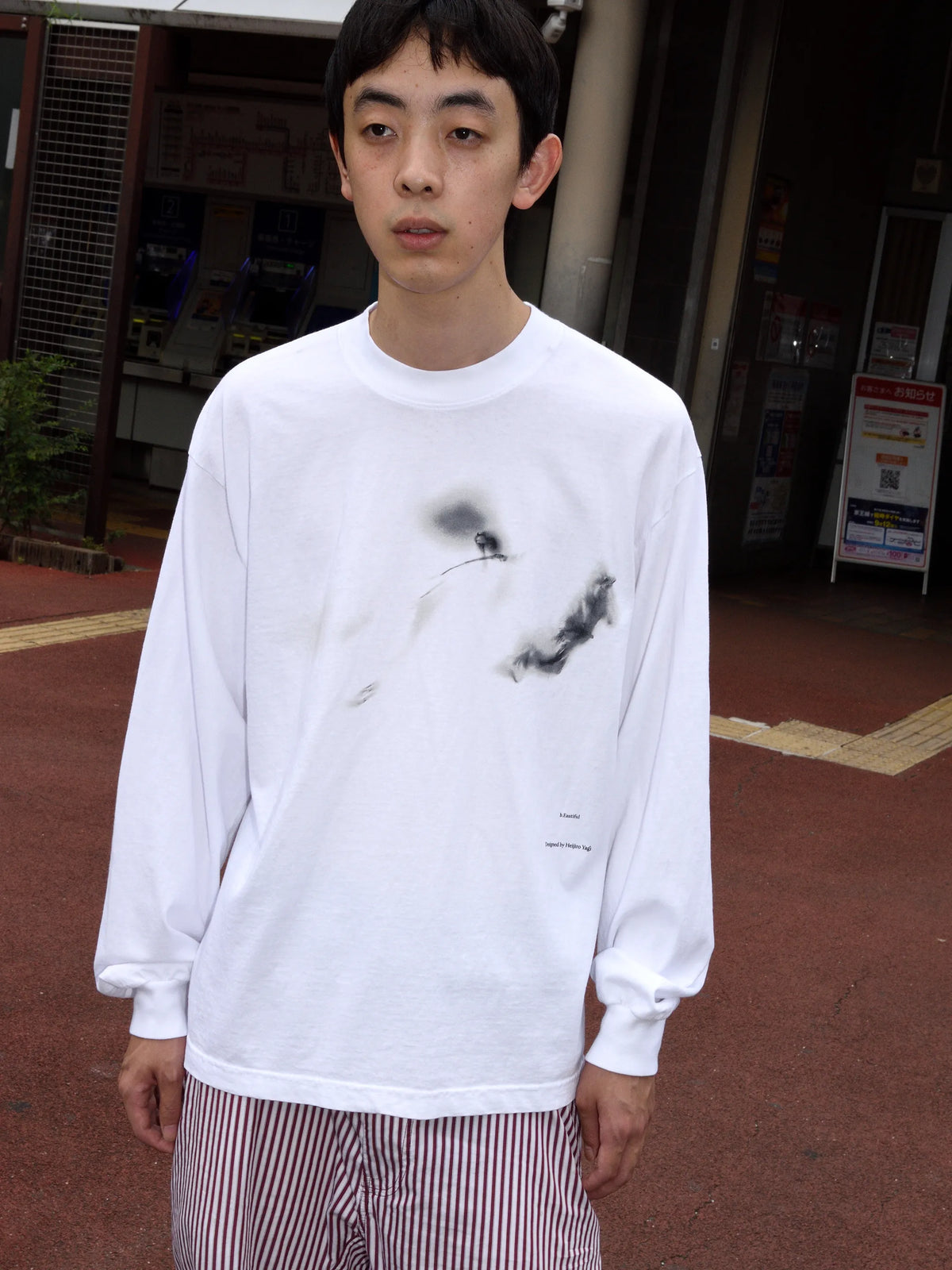 b.Eautiful x Heijiro Yagi Untitled.2427 LS Shirt - White