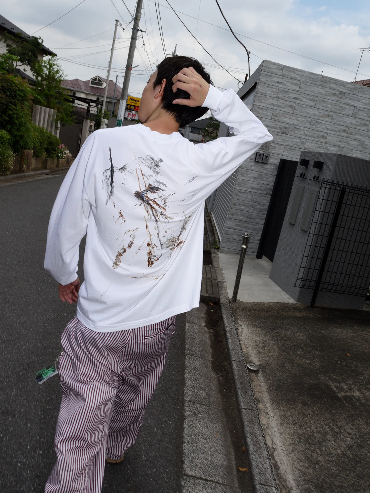 b.Eautiful x Heijiro Yagi Untitled.2427 LS Shirt - White