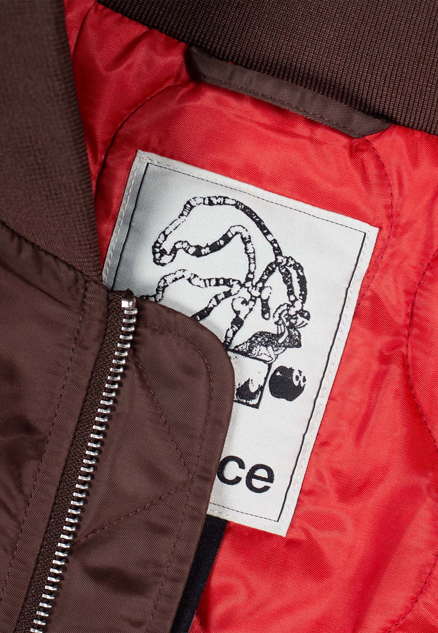 Digital Age Bomber Jacket - Brown