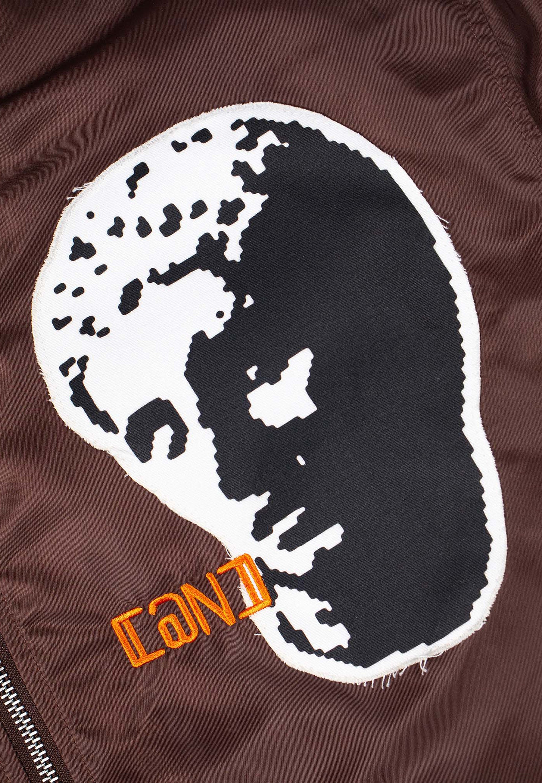 Digital Age Bomber Jacket - Brown