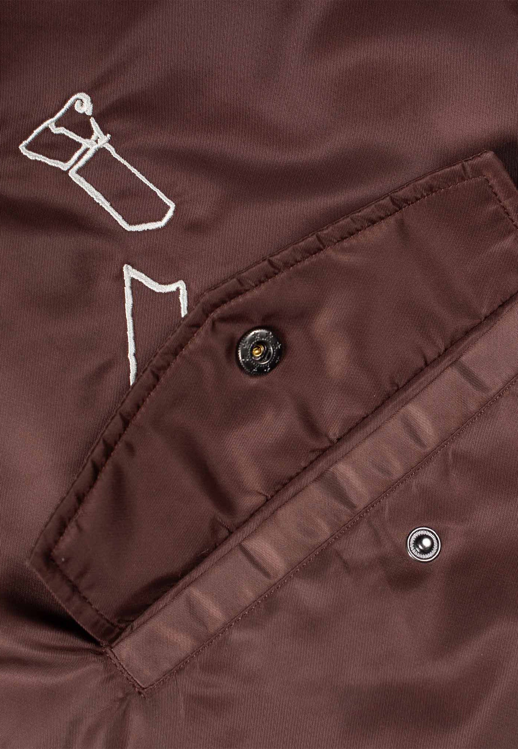 Digital Age Bomber Jacket - Brown