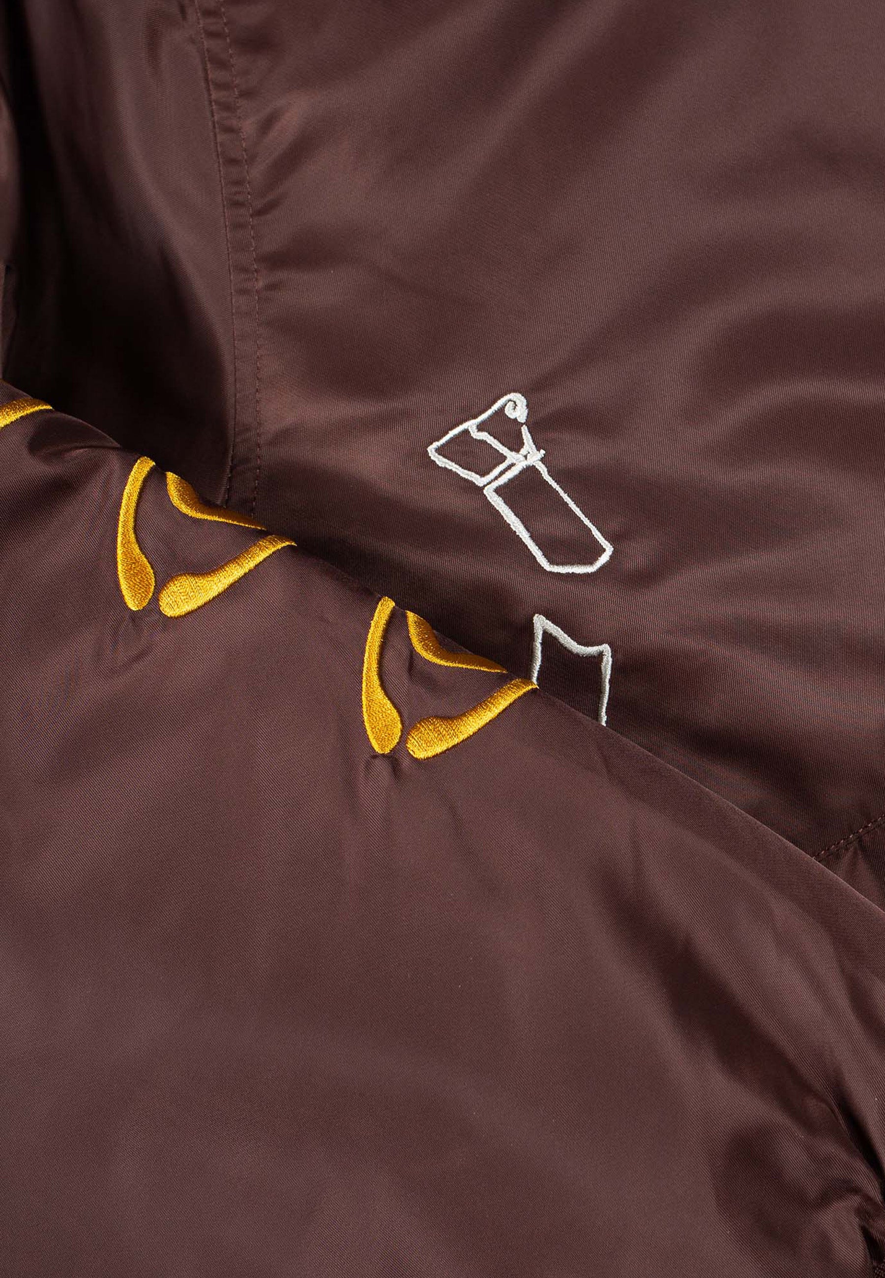 Digital Age Bomber Jacket - Brown