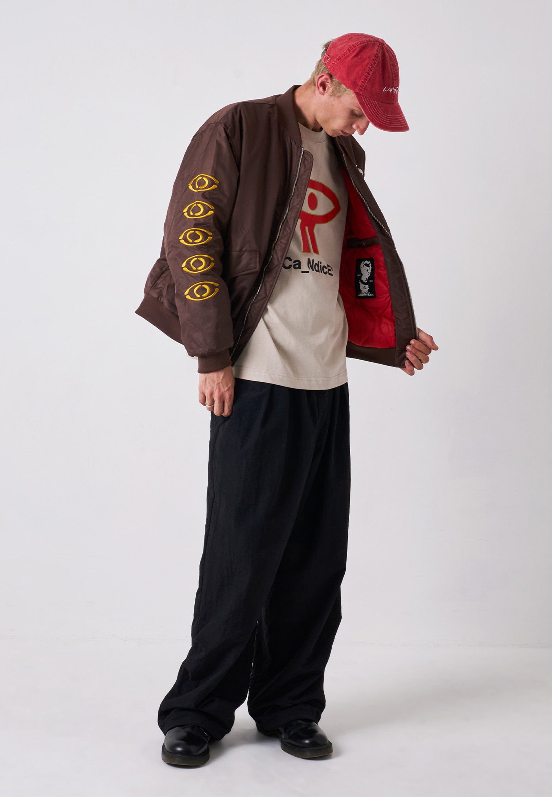 Digital Age Bomber Jacket - Brown