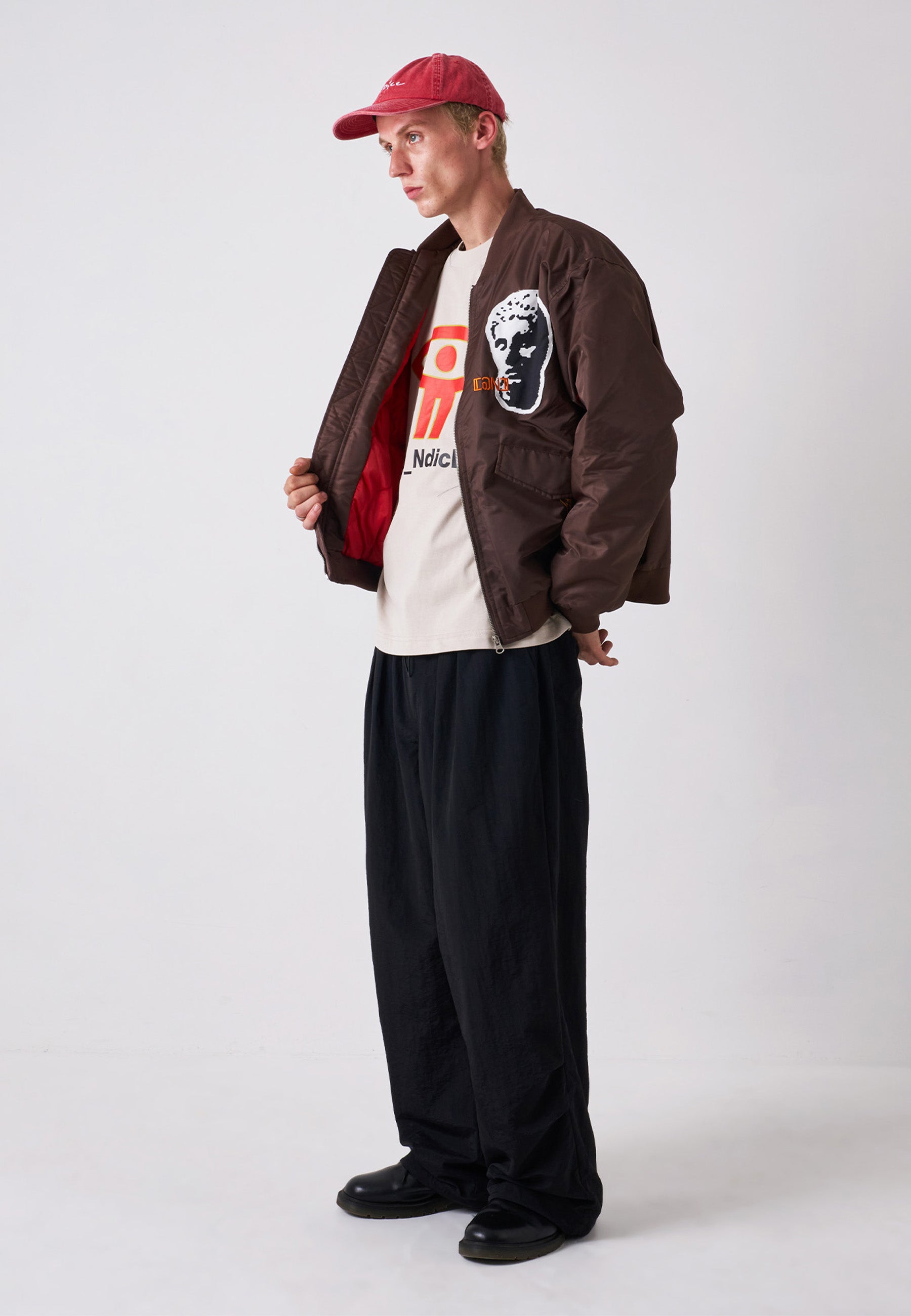 Digital Age Bomber Jacket - Brown