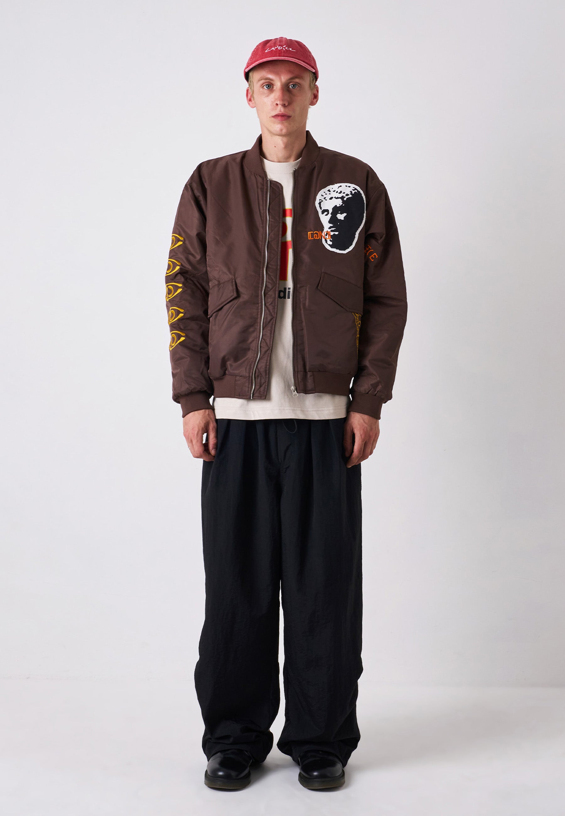 Digital Age Bomber Jacket - Brown