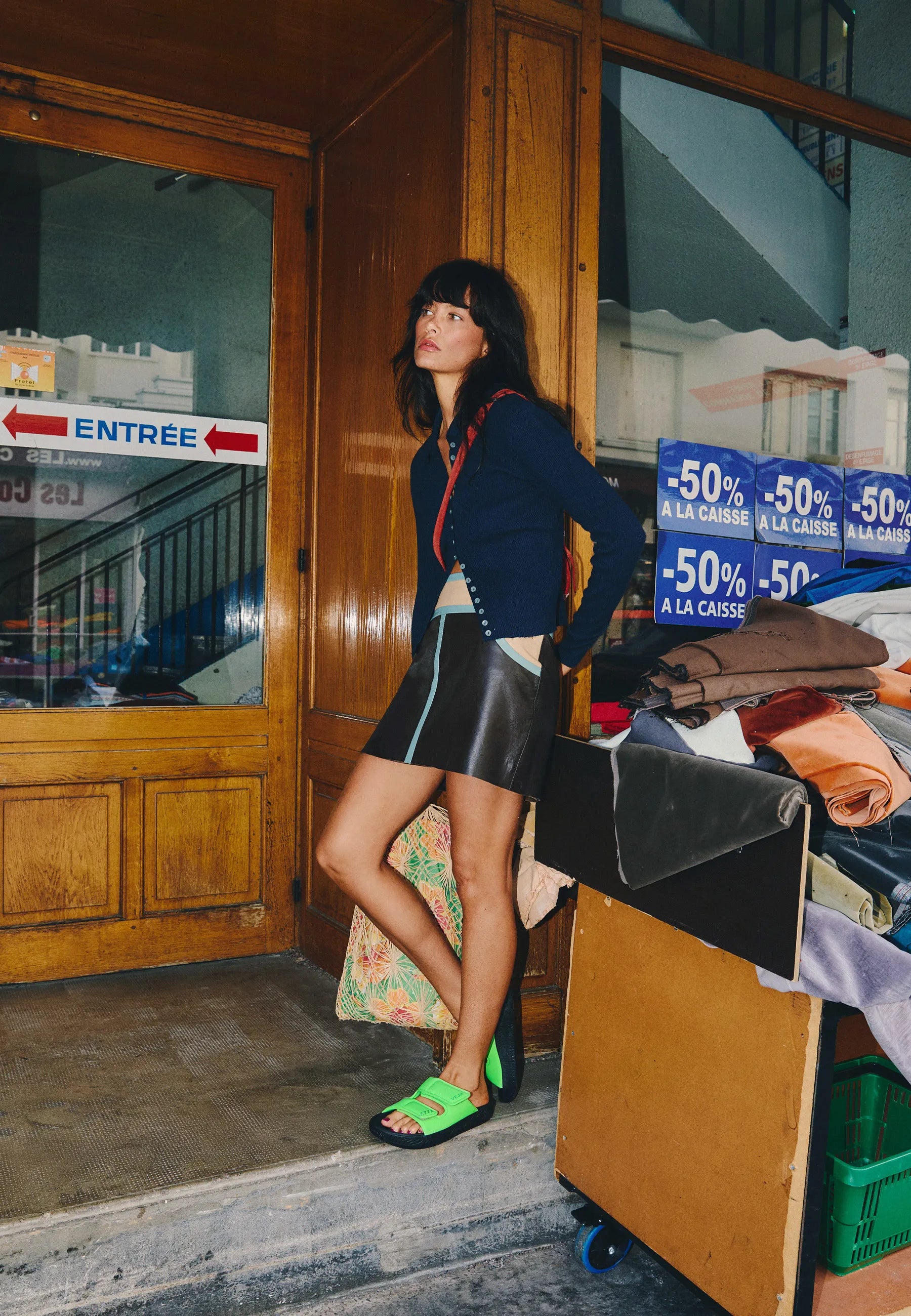 Etna Bold Leather - Absinthe