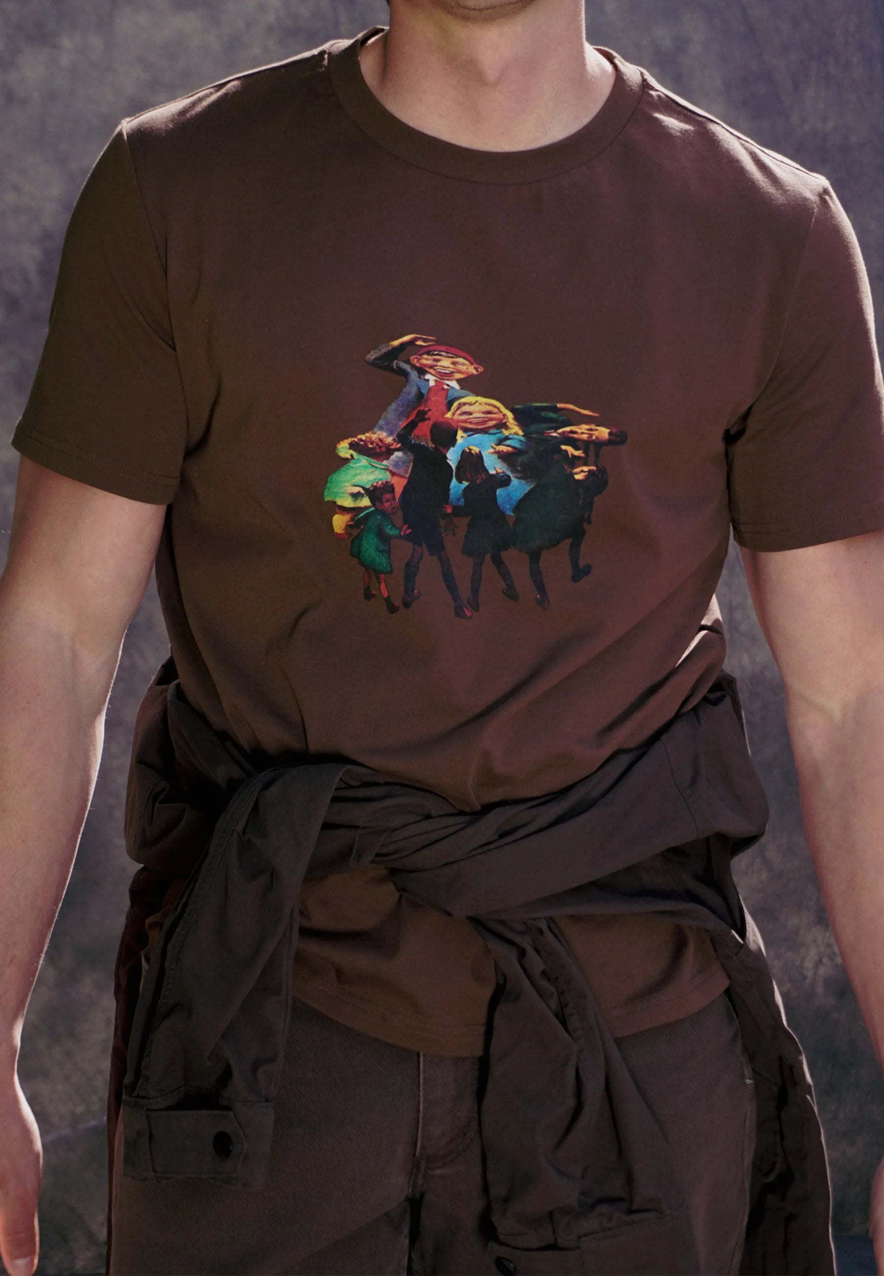 Funhouse Mirror T-Shirt - Brown