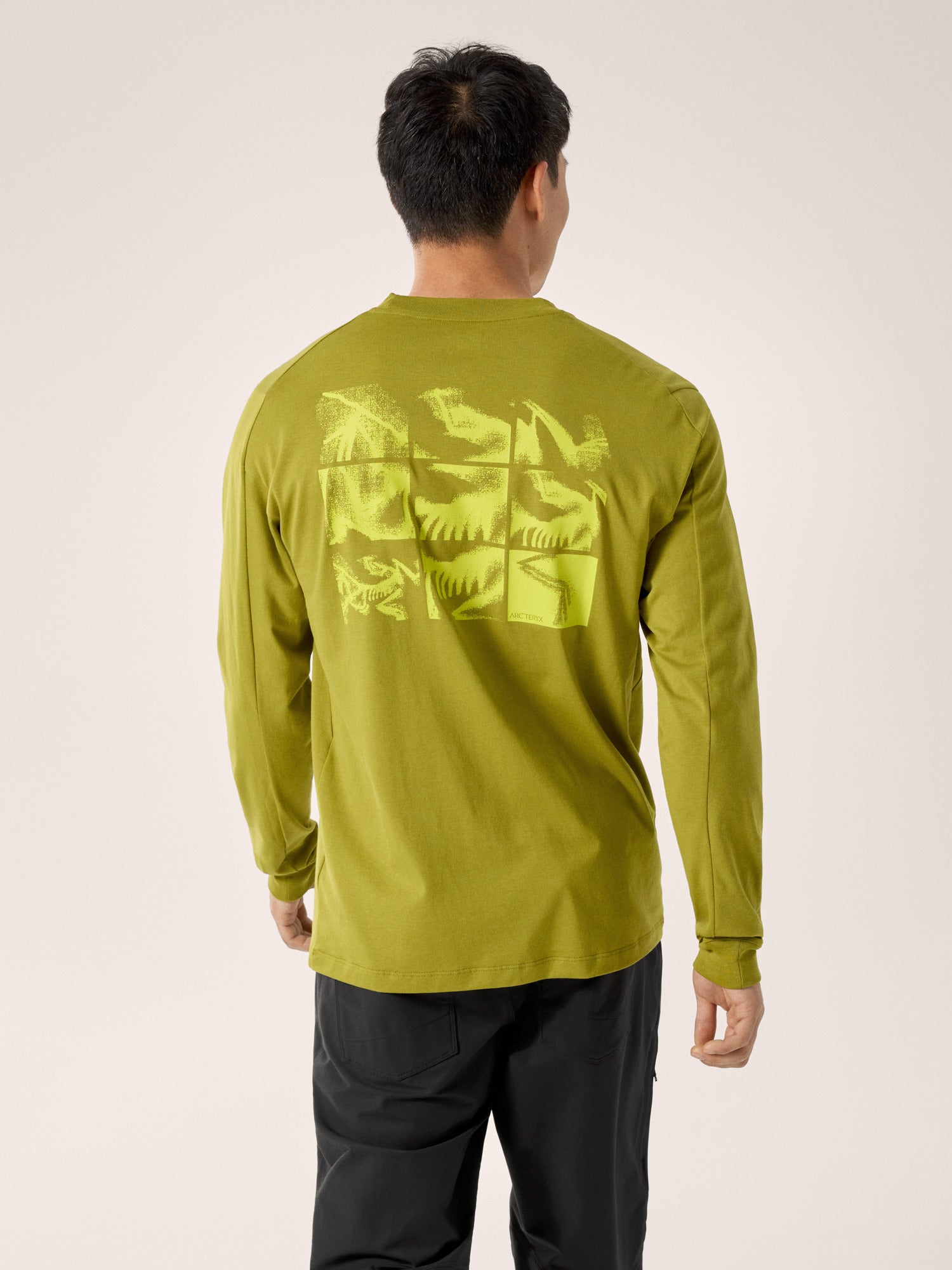 Kragg SL Cotton Bird Tile LS - Olive Moss/Euphoria