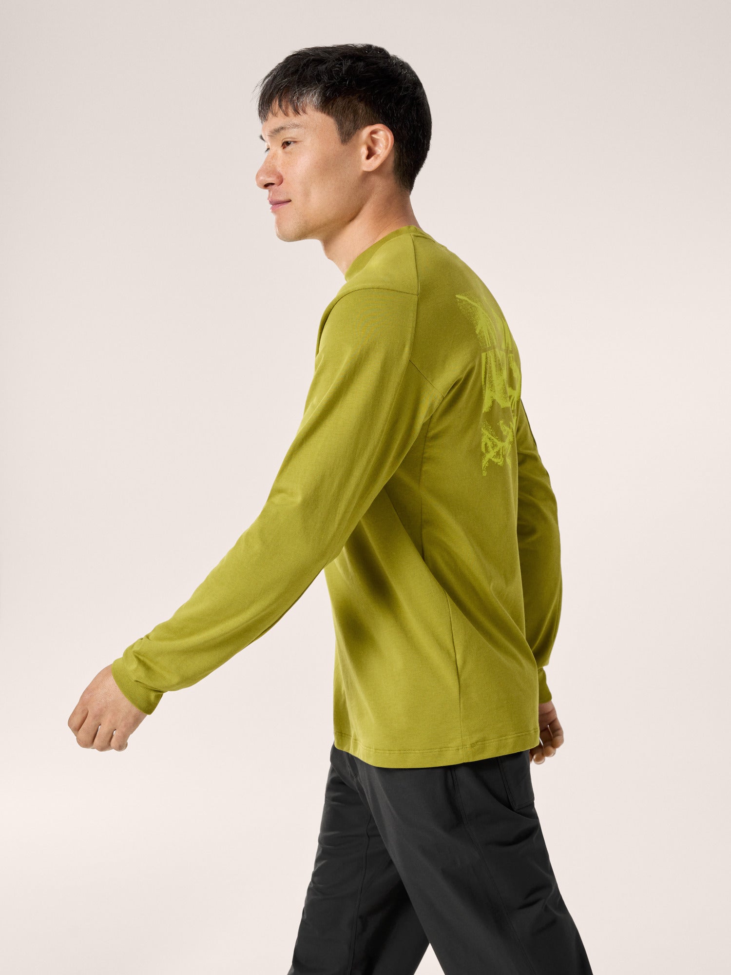 Kragg SL Cotton Bird Tile LS - Olive Moss/Euphoria