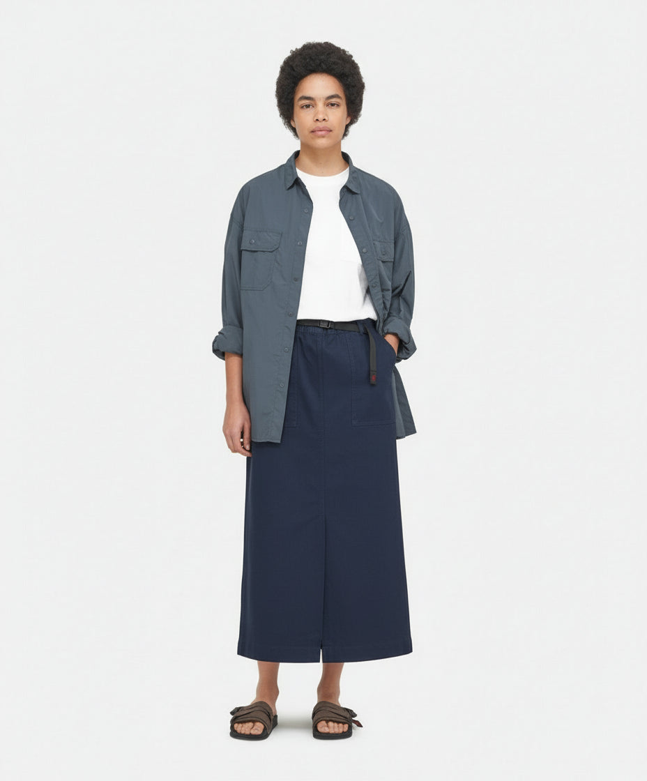 Long Baker Skirt - Navy Pigment