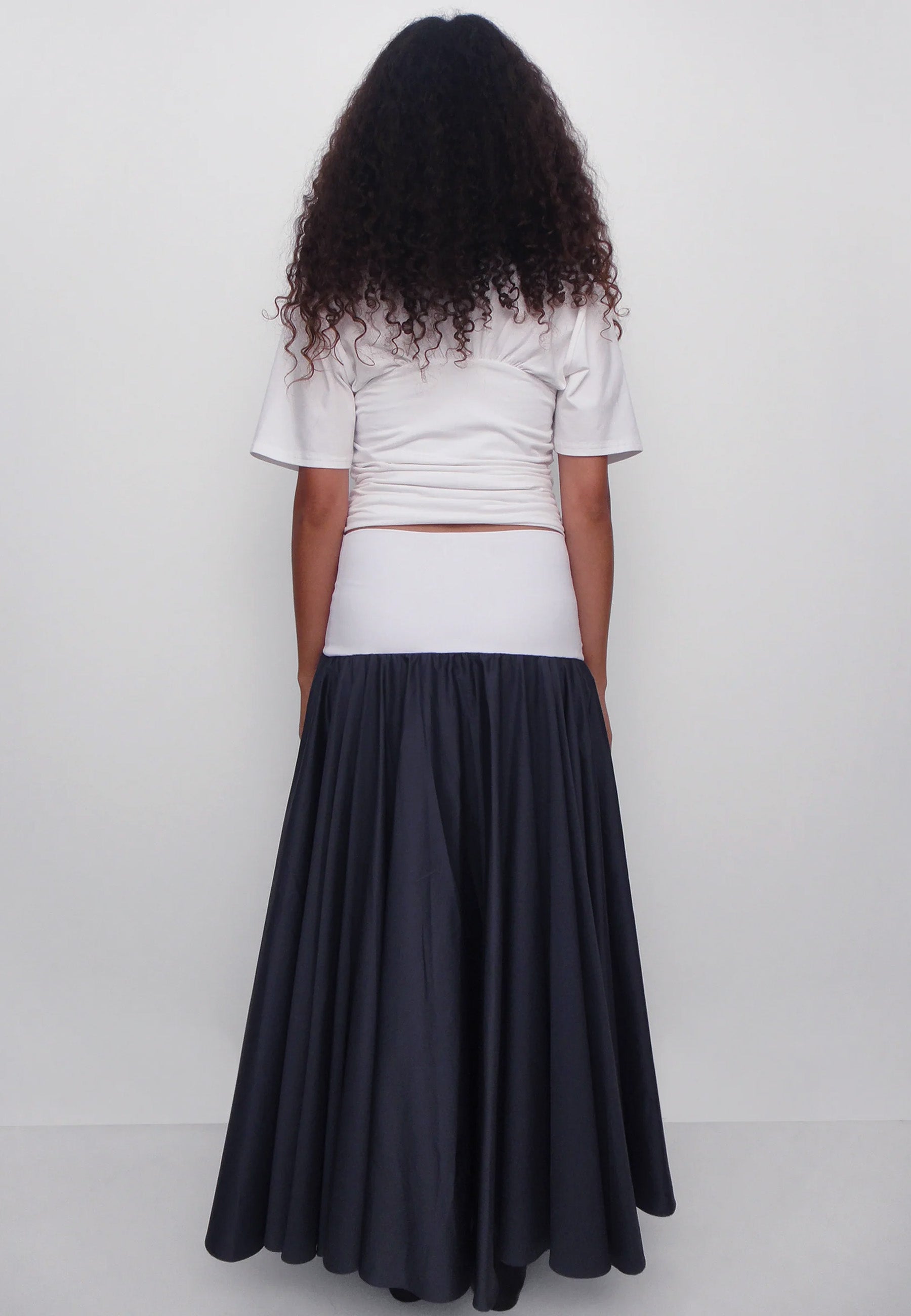 Claudia Skirt - Grey/White