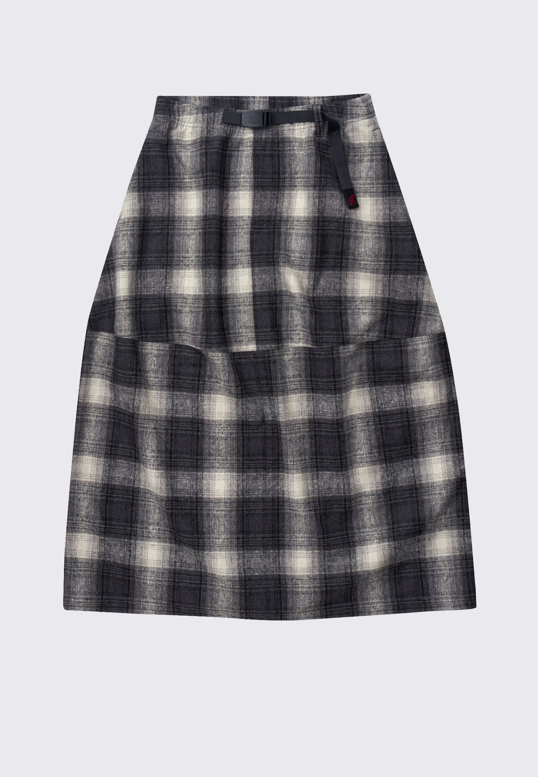 Wool Paneled Skirt - Shadow Plaid