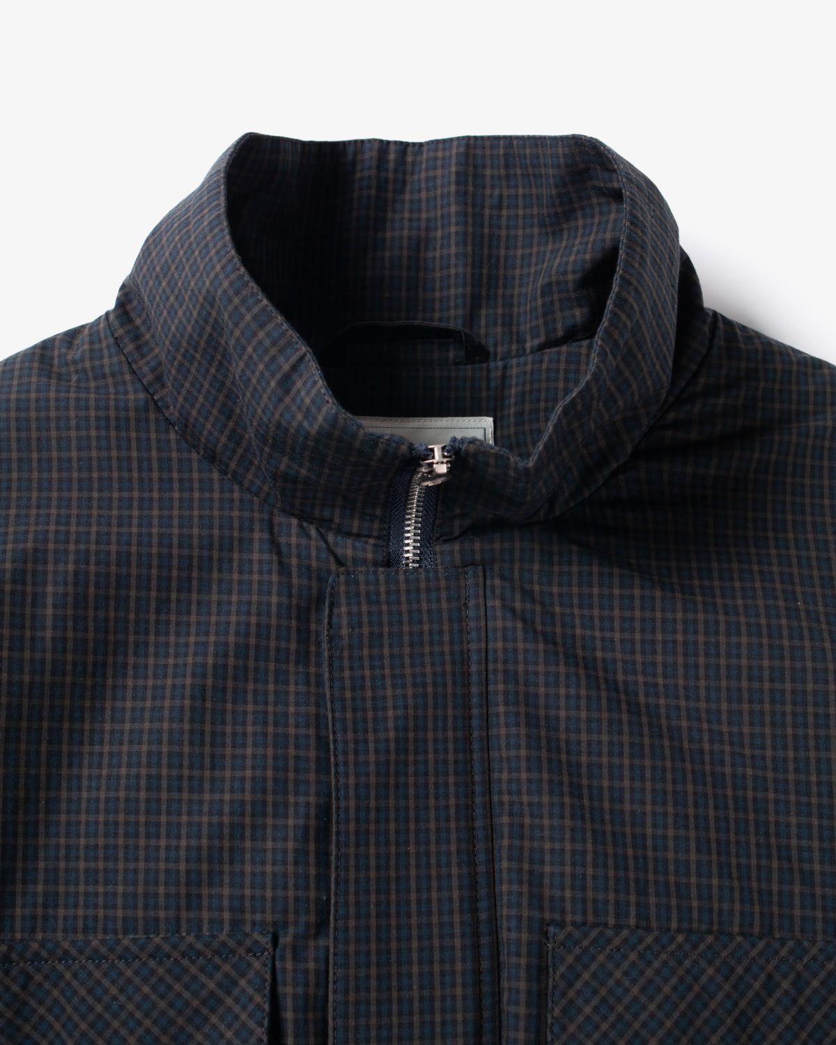Taki Checkered Jacket - Navy