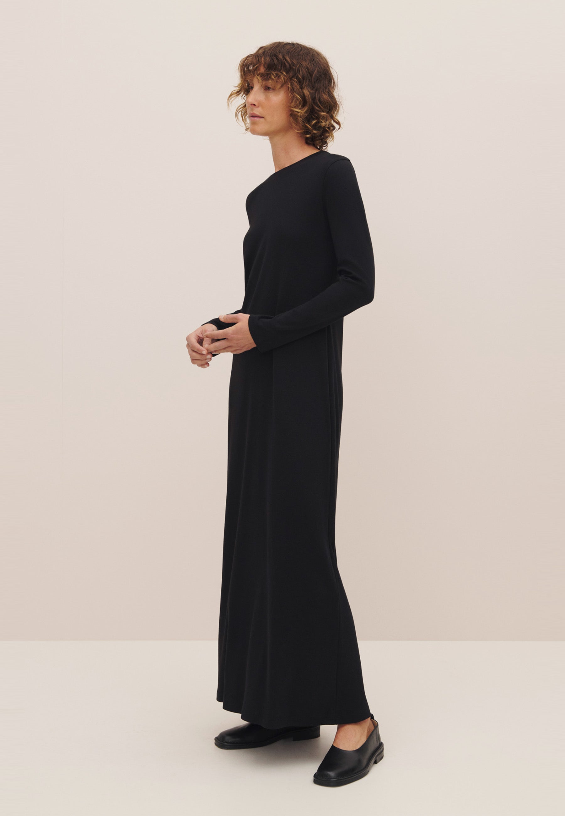 Column Dress - Black