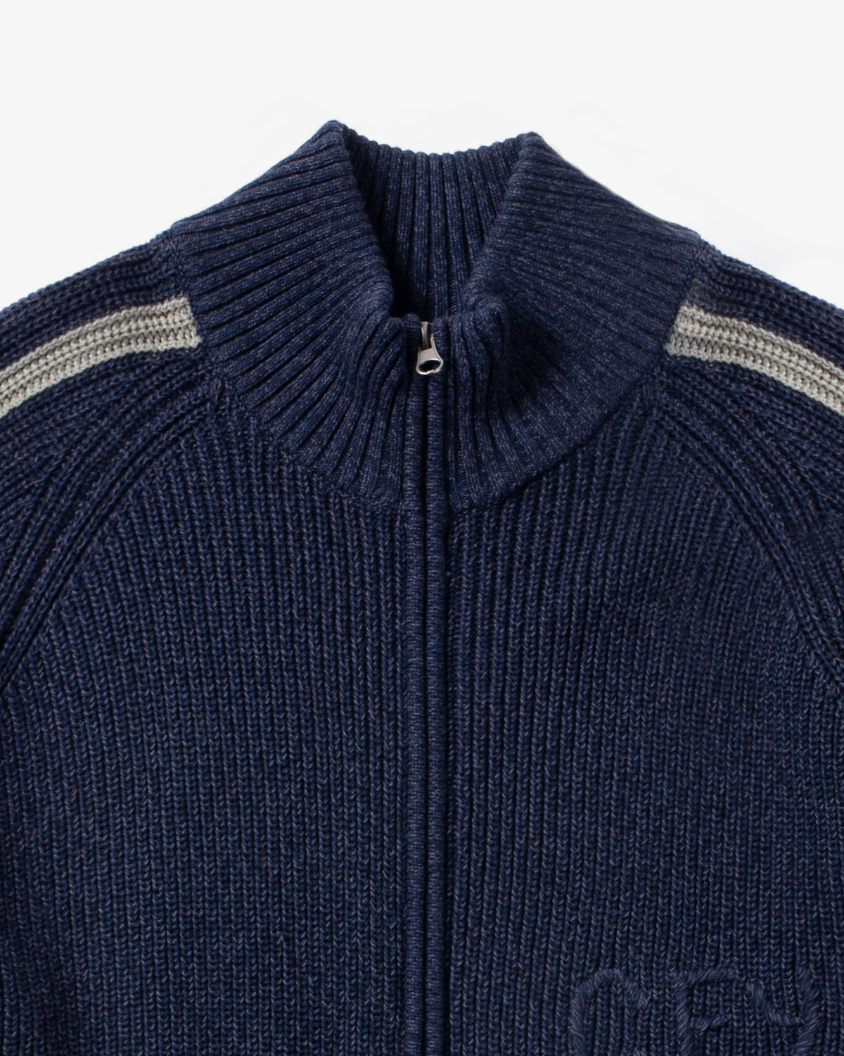 Wolfe Zip Knit - Navy