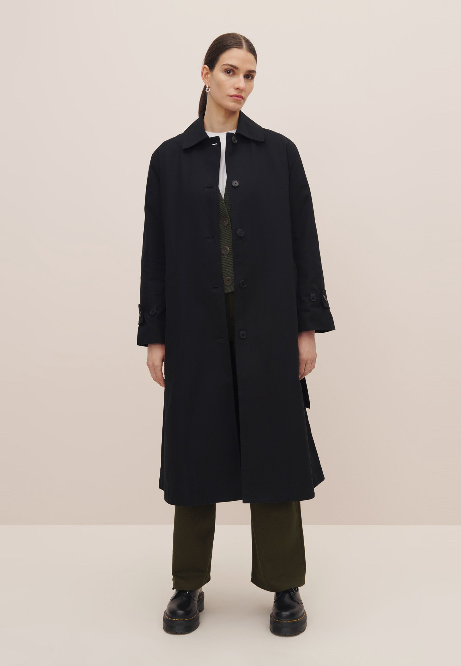 Cleo Trench Coat - Black