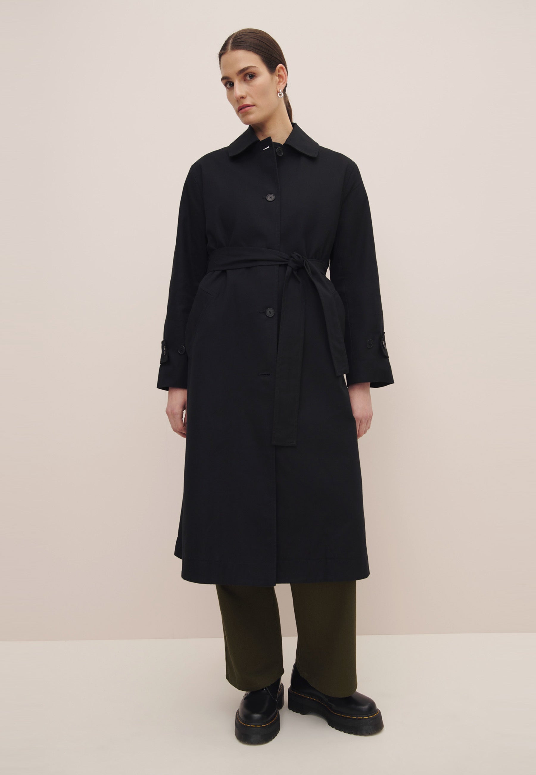 Cleo Trench Coat - Black