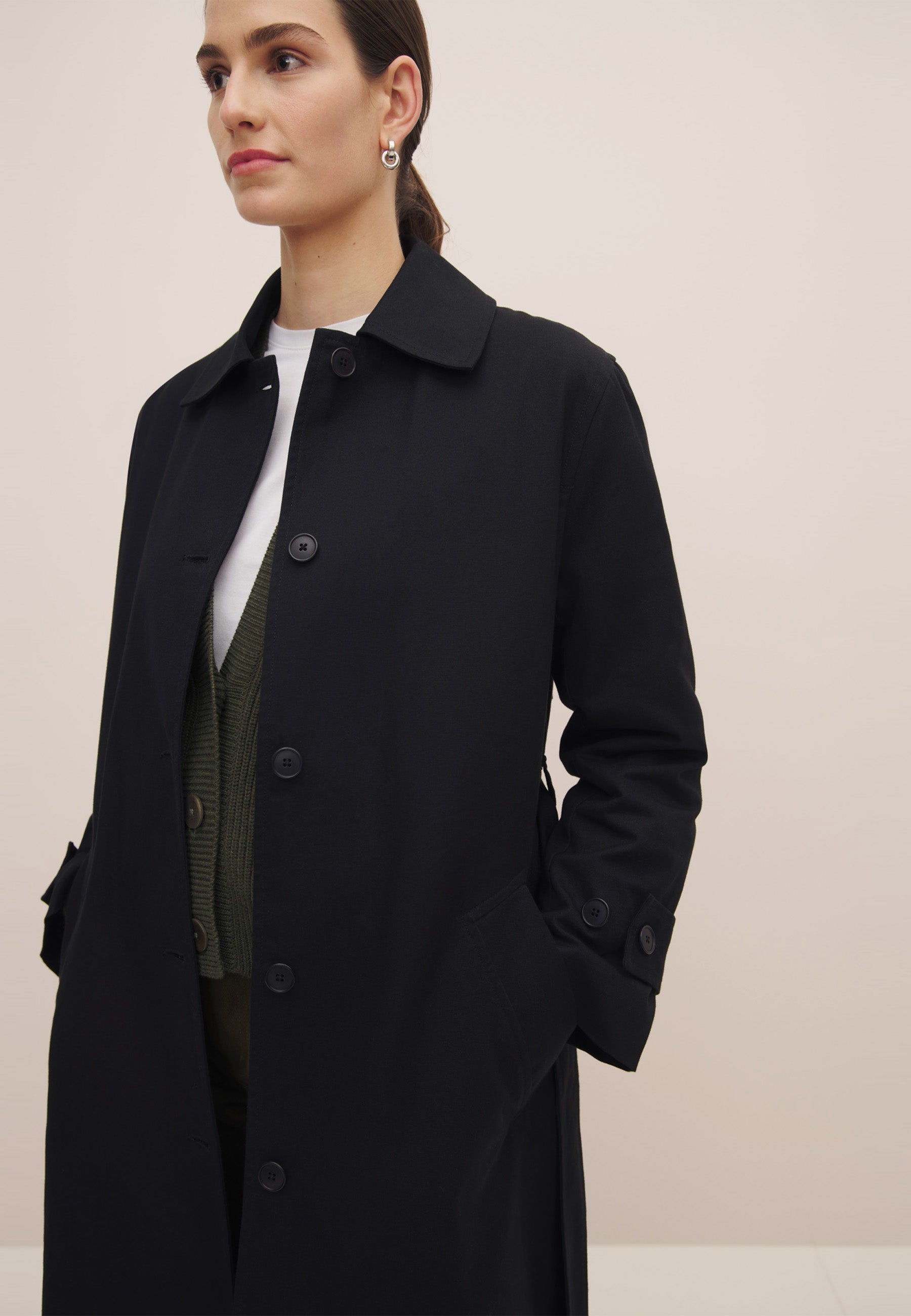 Cleo Trench Coat - Black