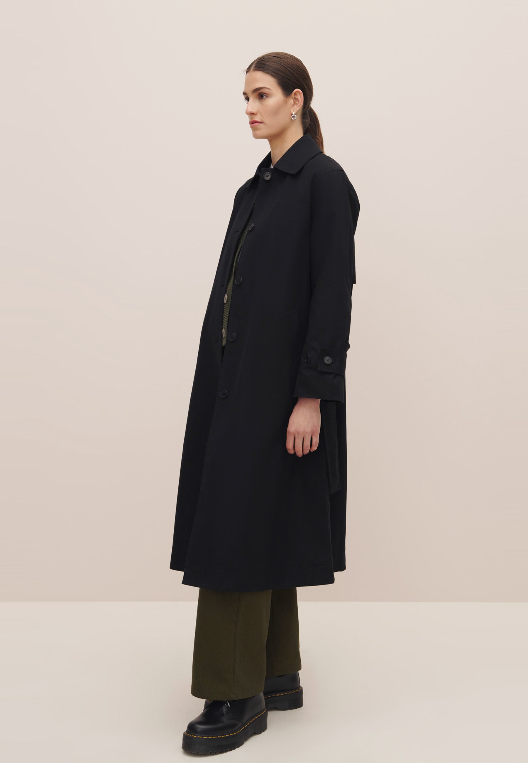 Cleo Trench Coat - Black