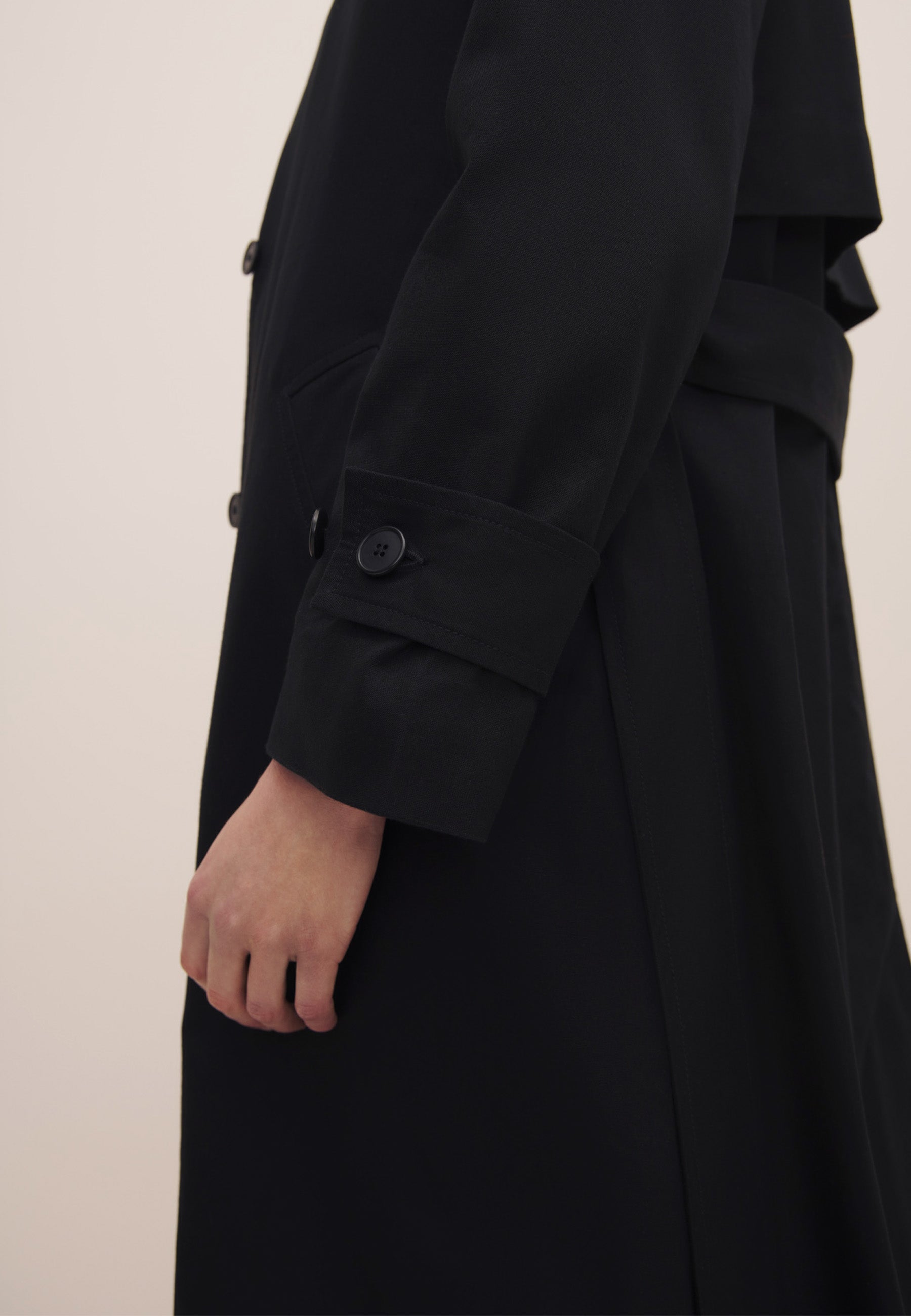 Cleo Trench Coat - Black