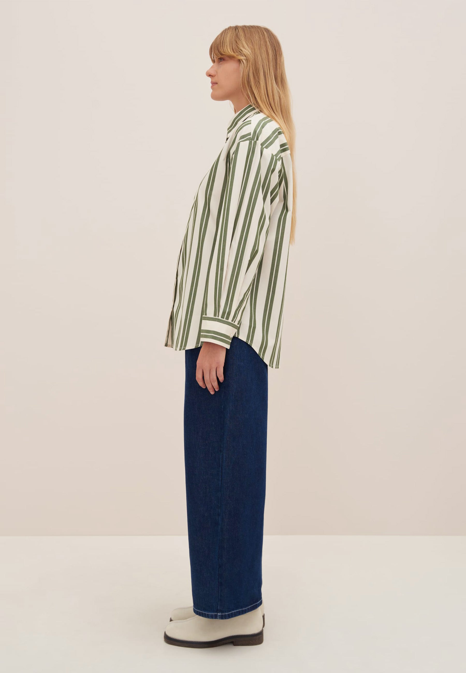 Petra Shirt - Forest Stripe