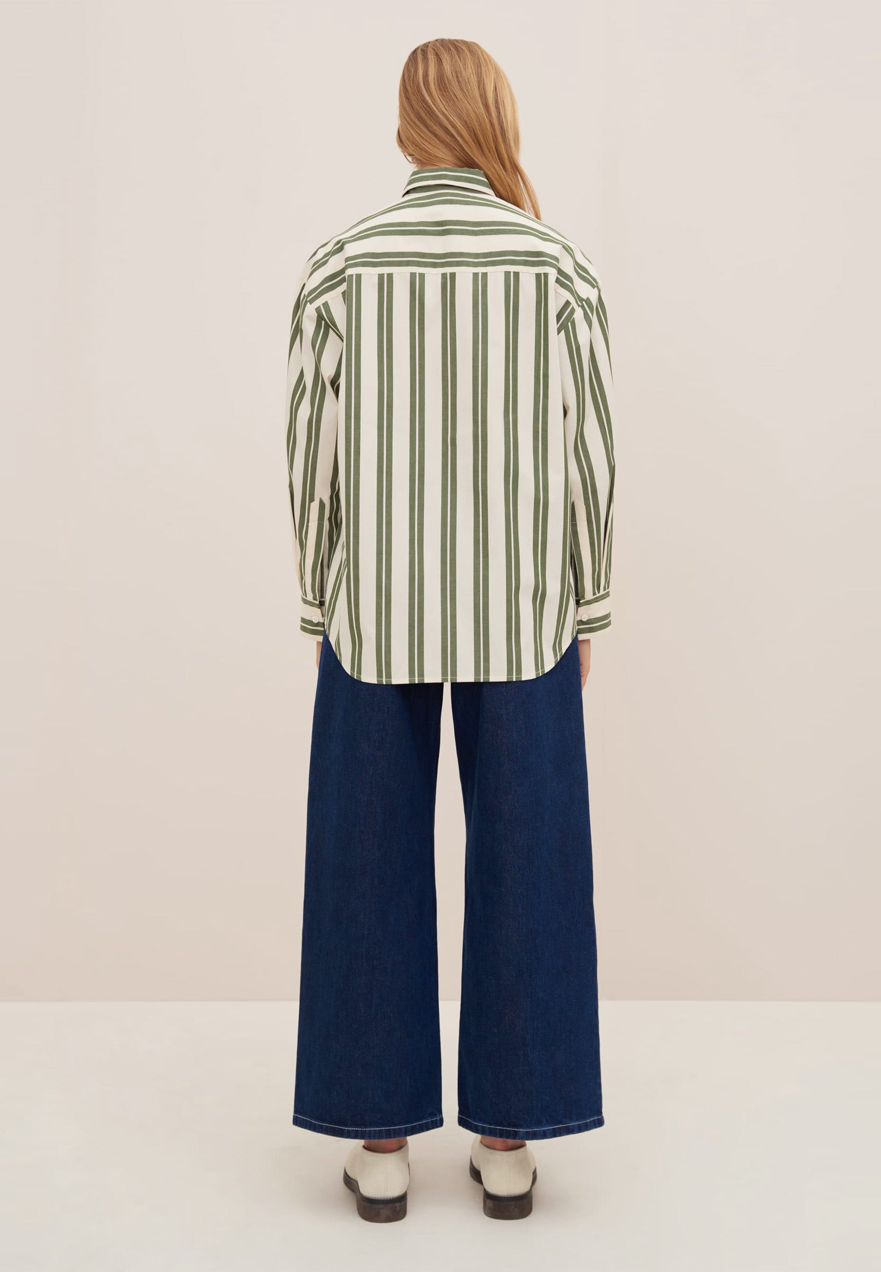 Petra Shirt - Forest Stripe