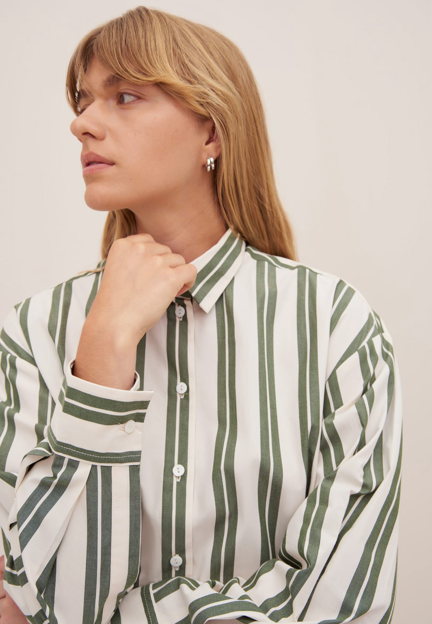 Petra Shirt - Forest Stripe