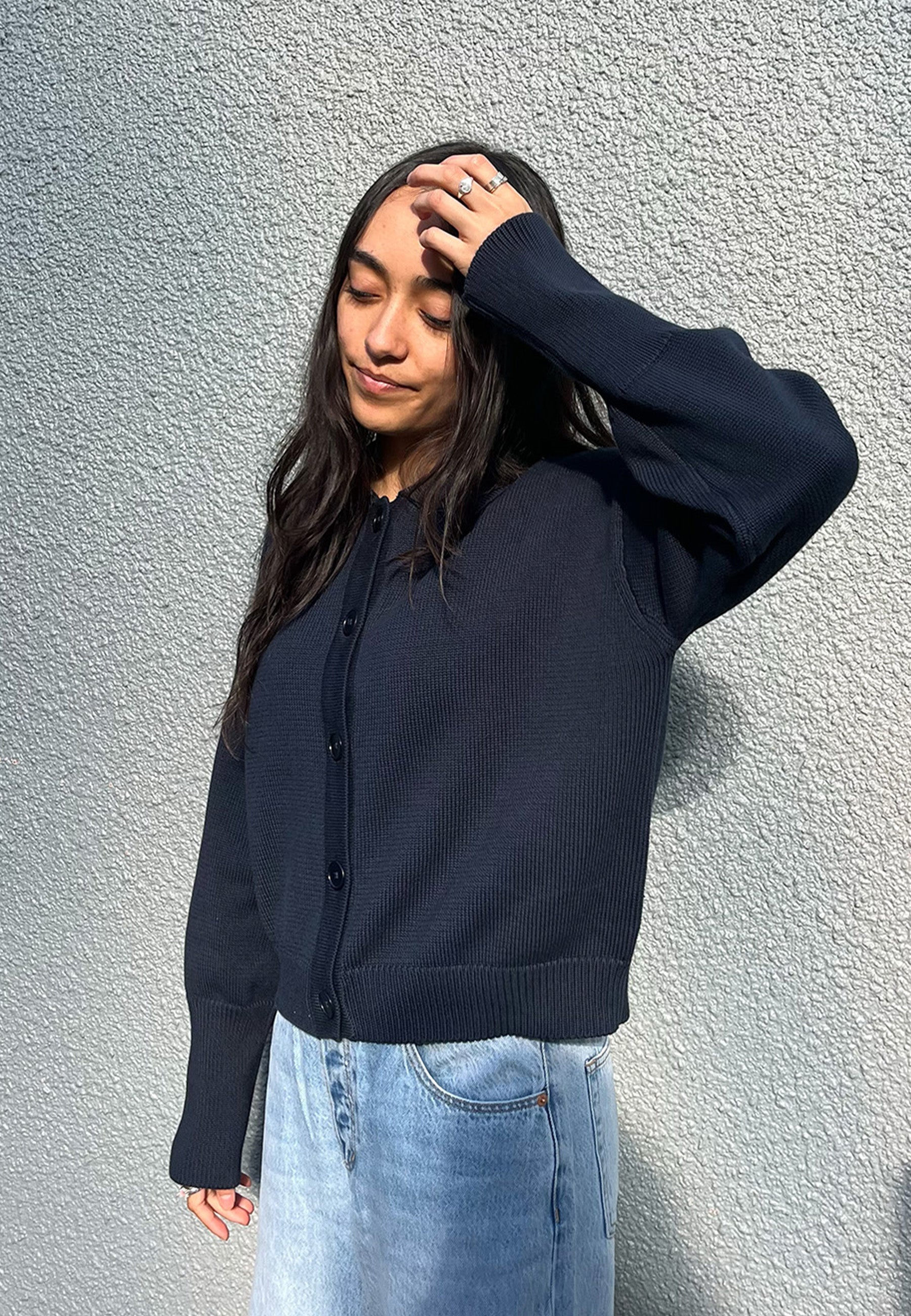 Utility Cardigan - Indigo