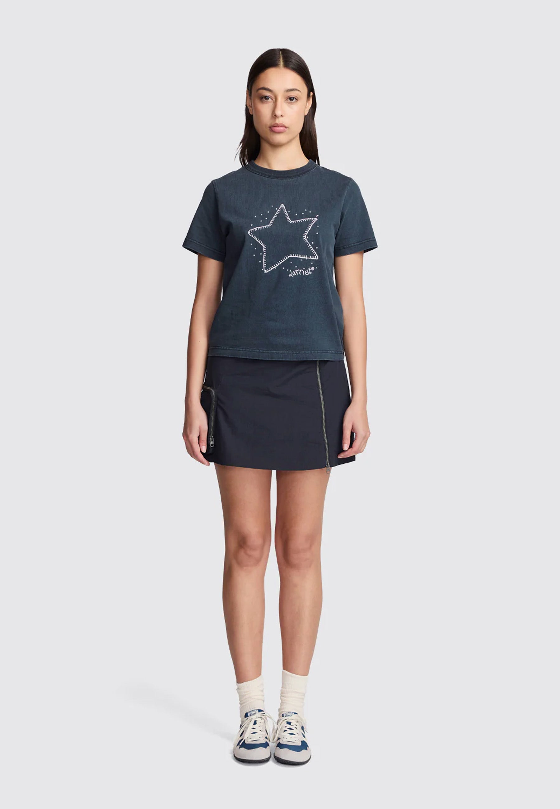 Women's Star T-Shirt - Used Black