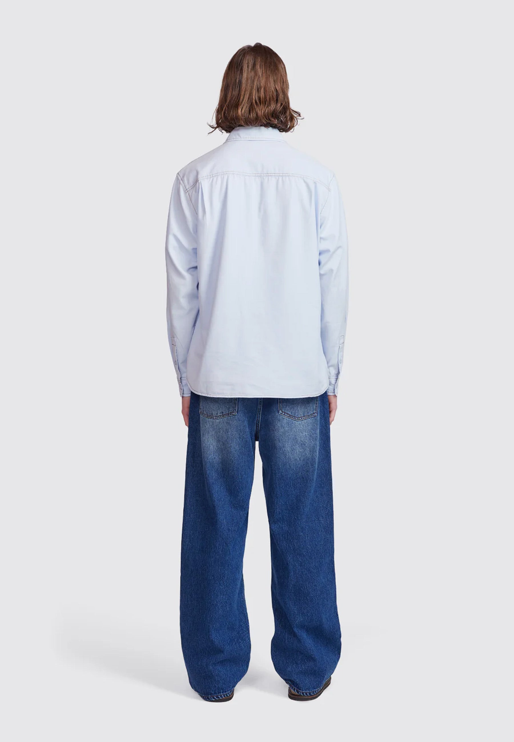 Cliff Long Sleeve Shirt - Light Blue