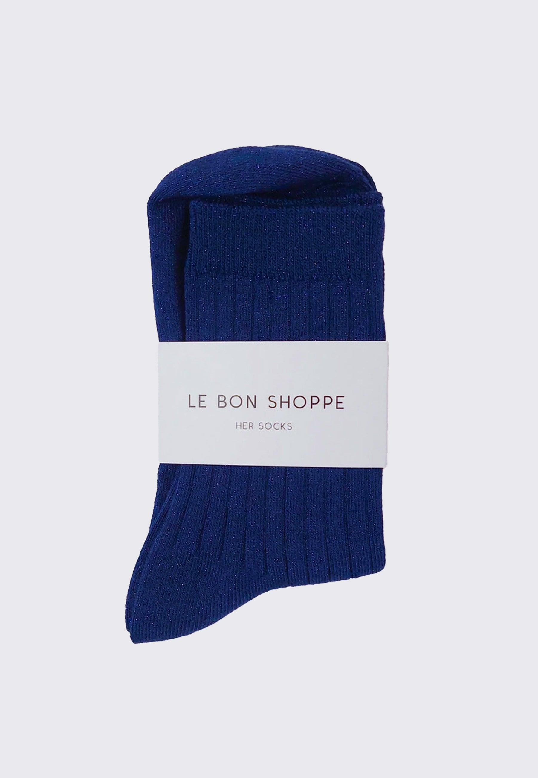 Her Socks Lurex - Sapphire Glitter