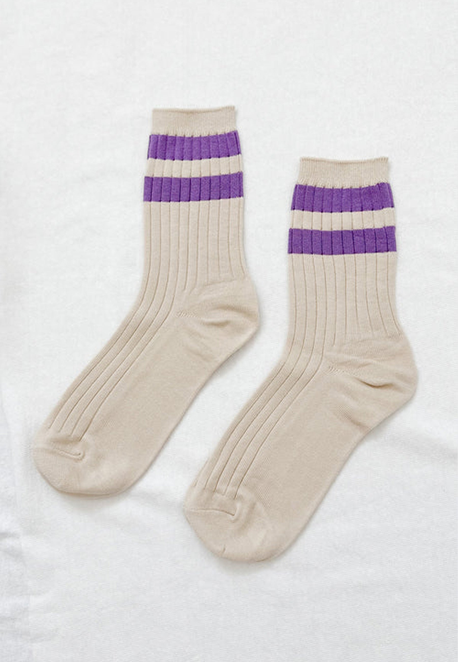 Her Varsity Socks - Ube