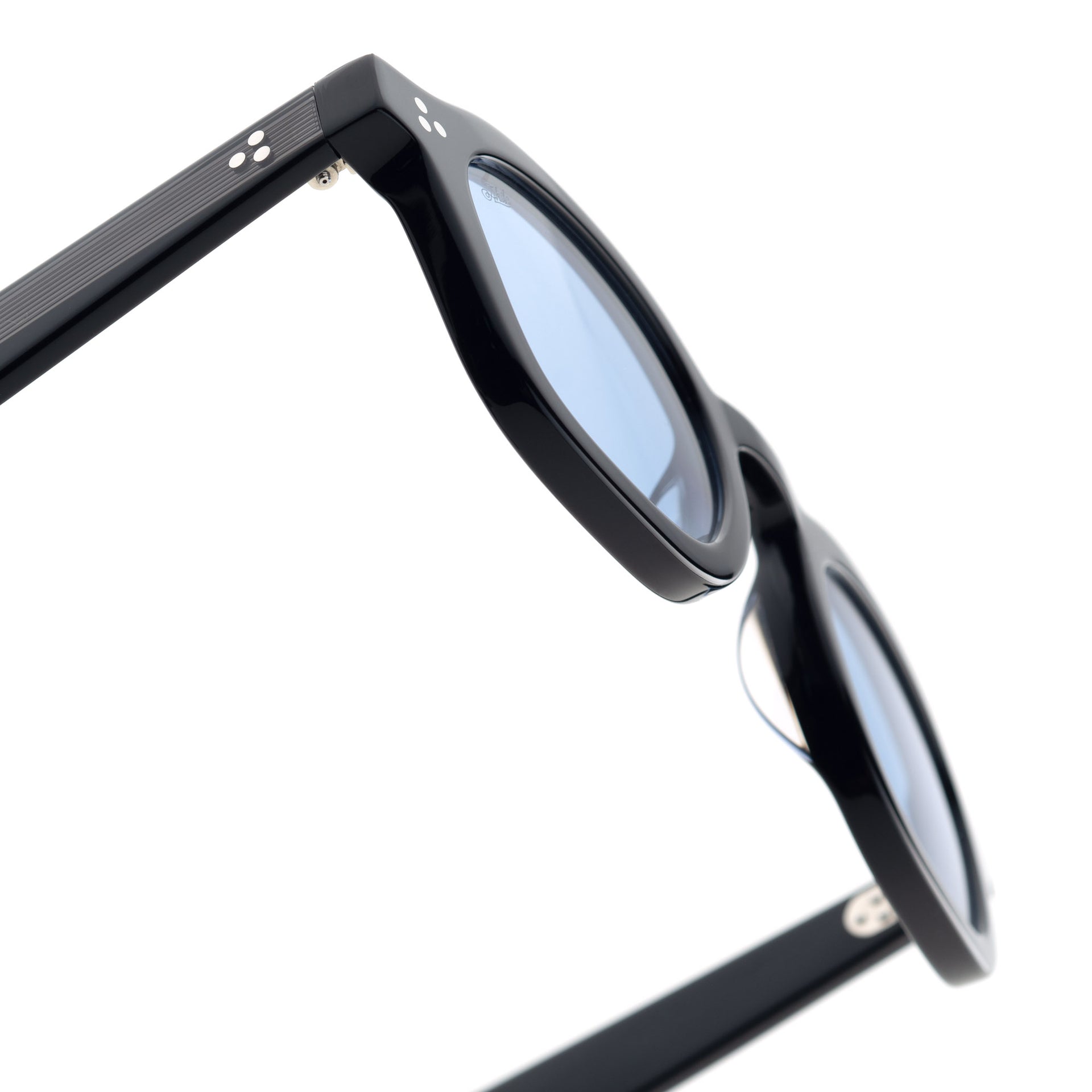 Logos Sunglasses - Black/Sky Blue