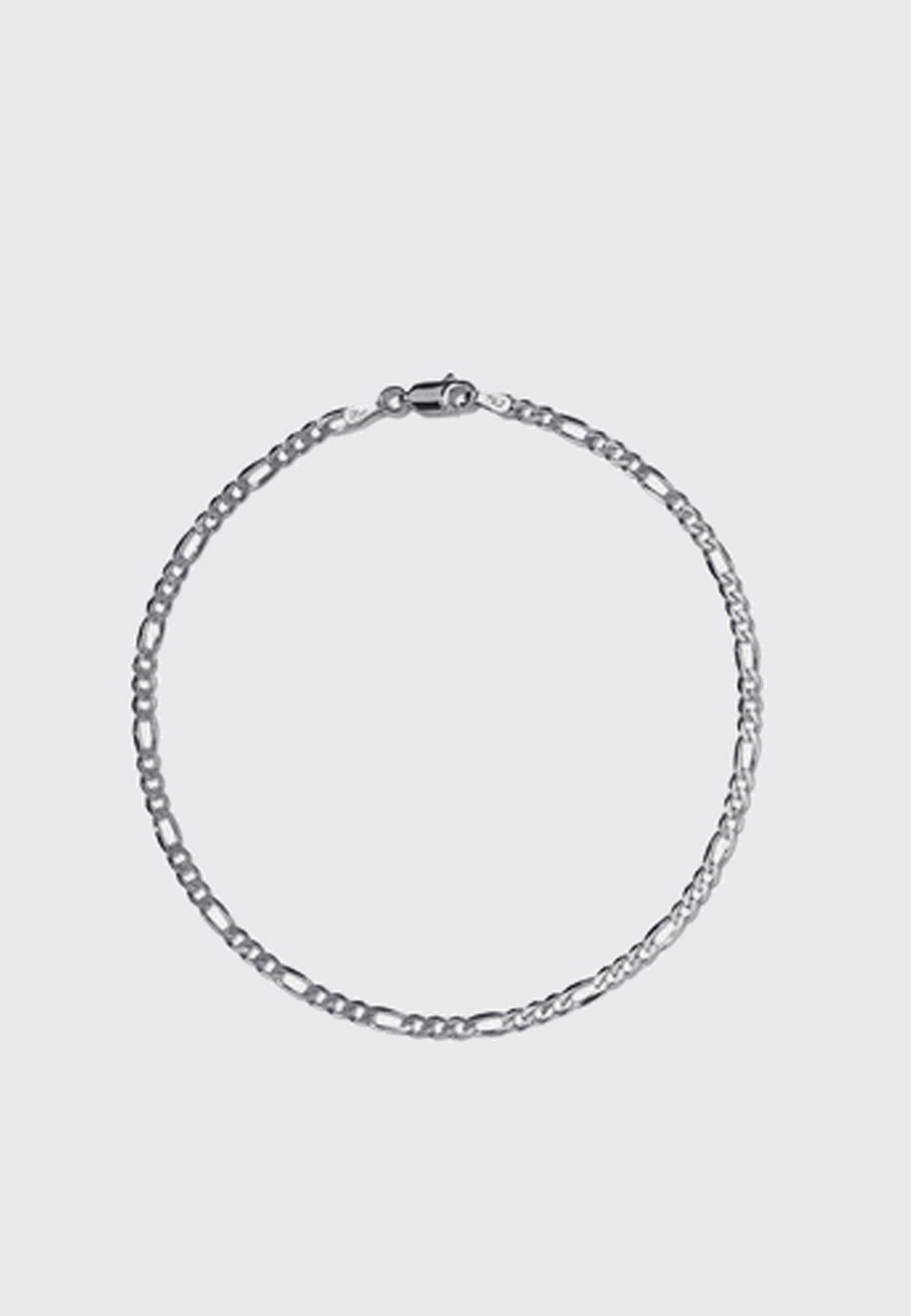 Figaro Chain Bracelet Fine - Silver