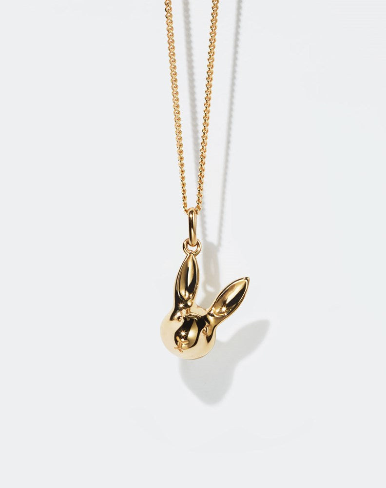 Bunny Charm Necklace - Gold Plated