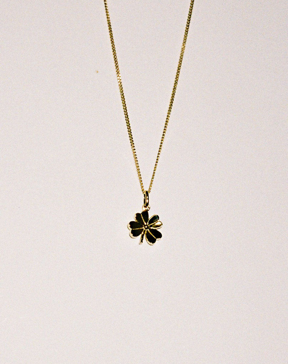 Lucky Clover Charm Necklace - Gold Plated