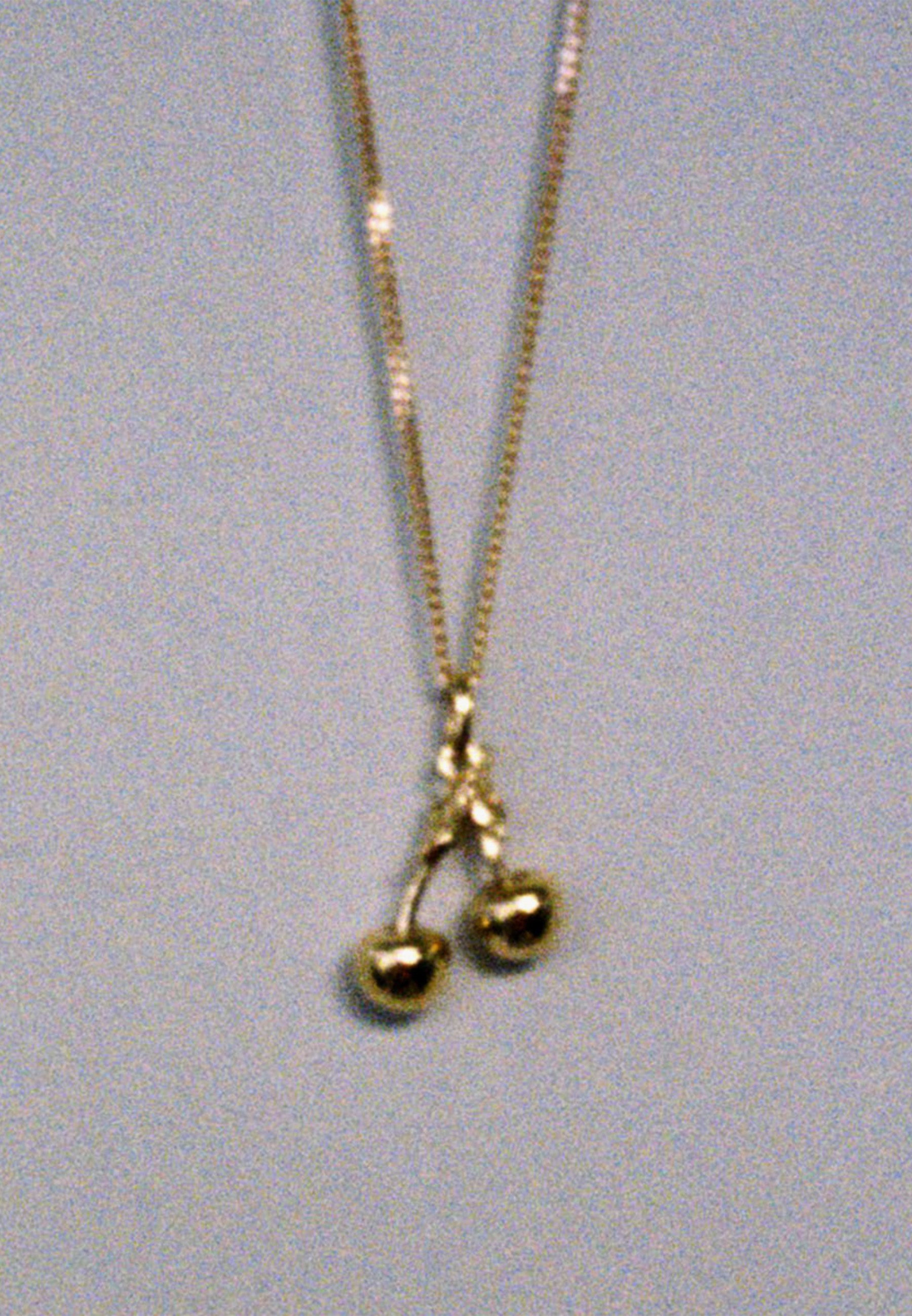 Cherry Charm Necklace - Gold Plated