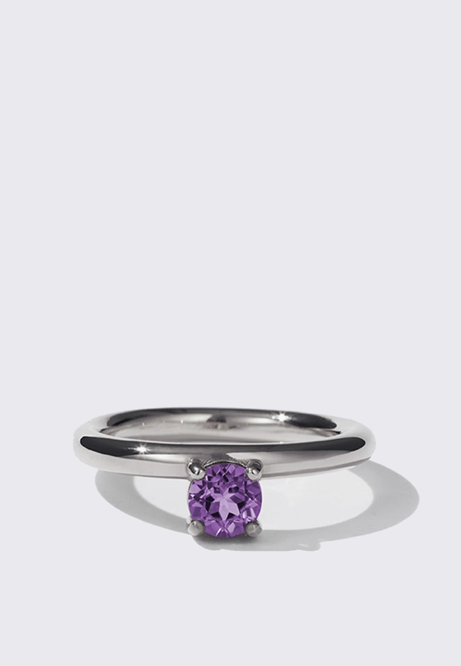 Glow Ring - Silver/Amethyst