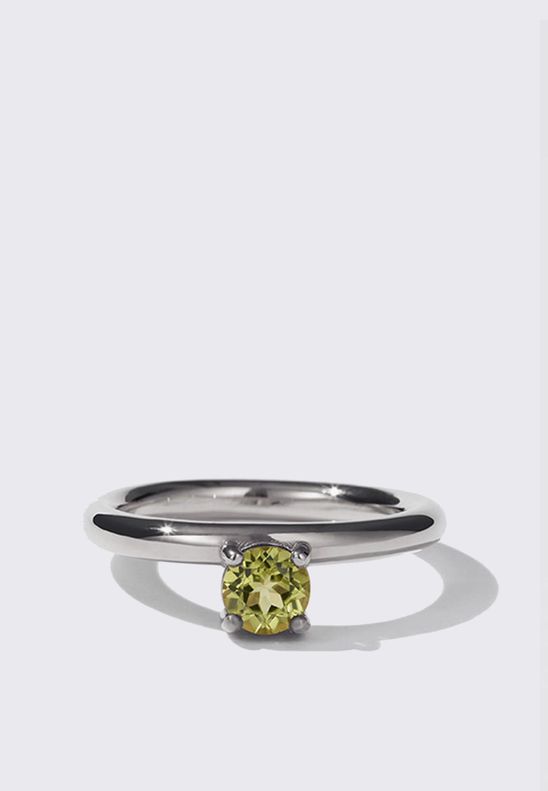 Glow Ring Peridot - Silver