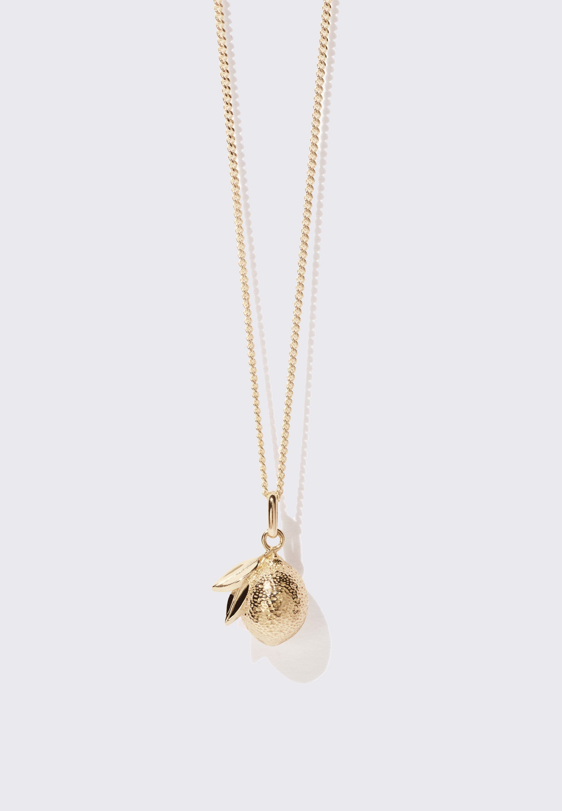 Lemon Charm Necklace - Gold Plated