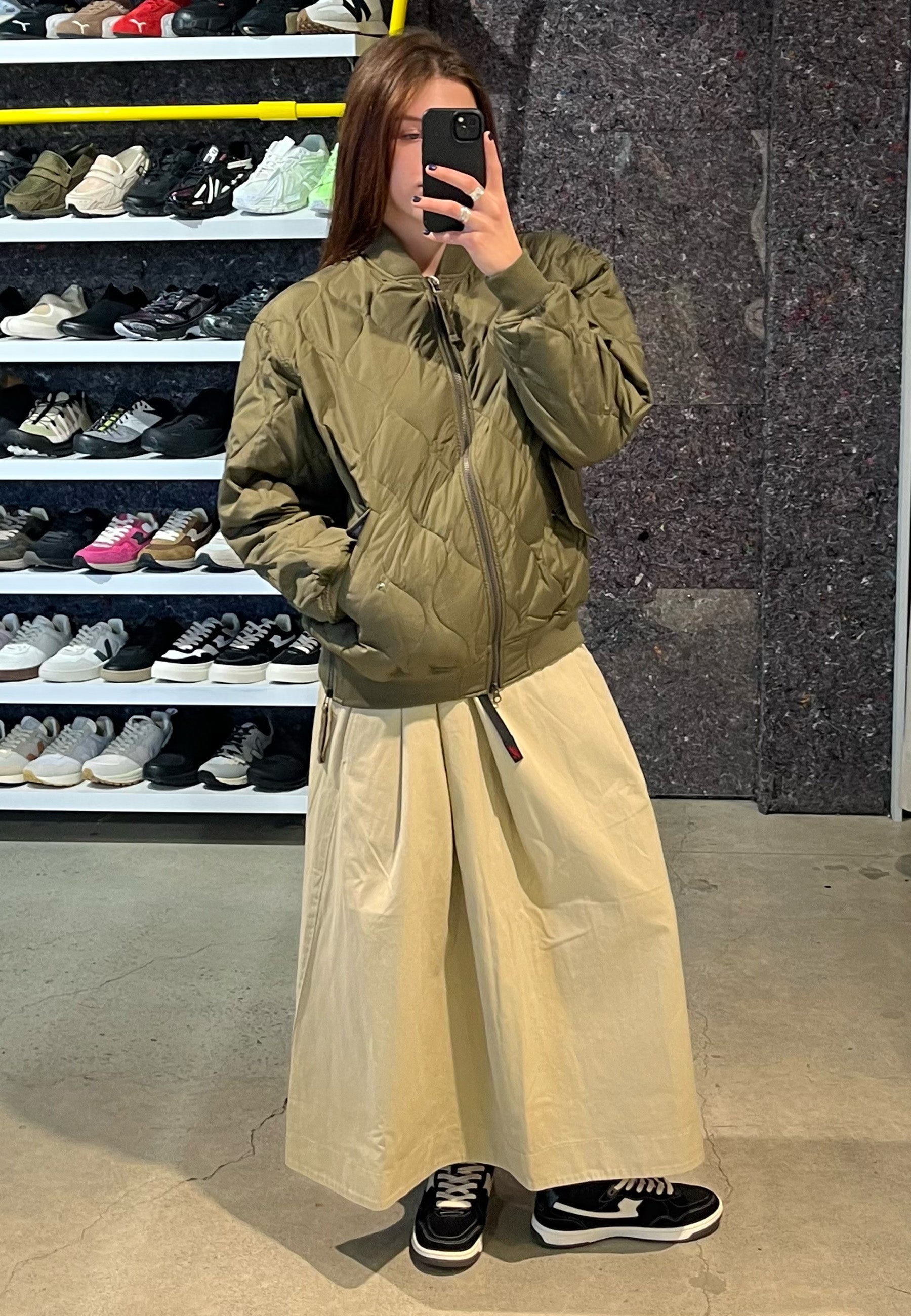 Taion | Buy Military MA-1 Type Down Jacket - Dark Olive online