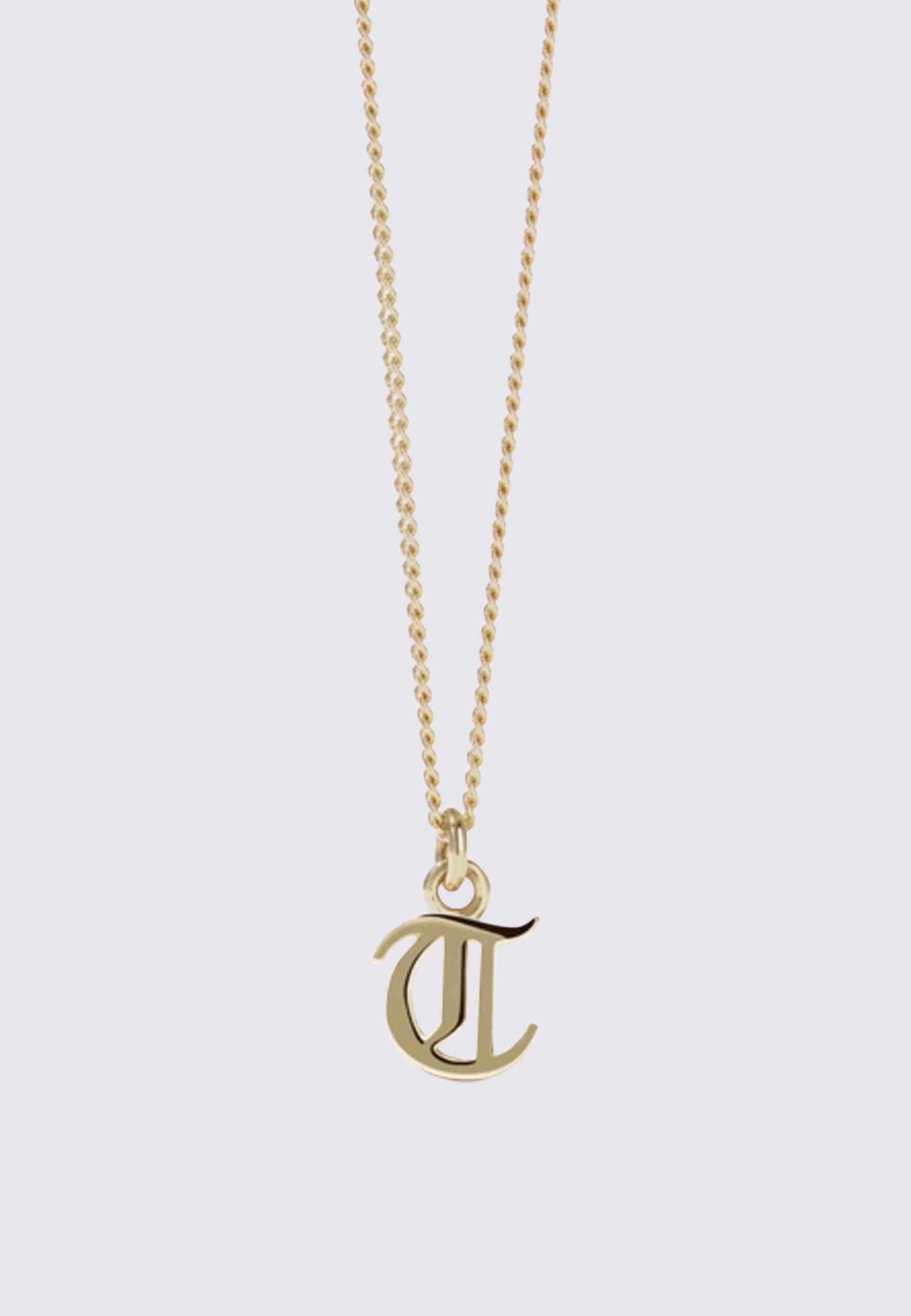 Mini Letter Necklace - Gold Plated