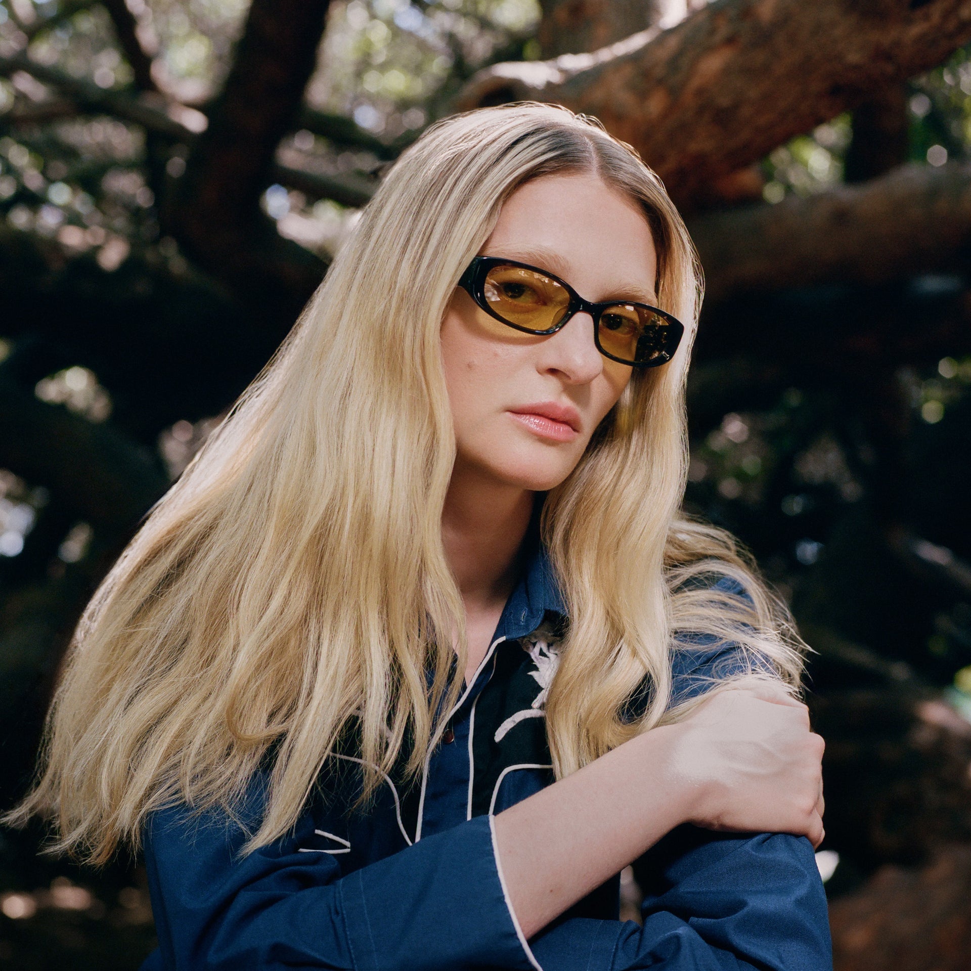 Mira Sunglasses - Espresso/Yellow