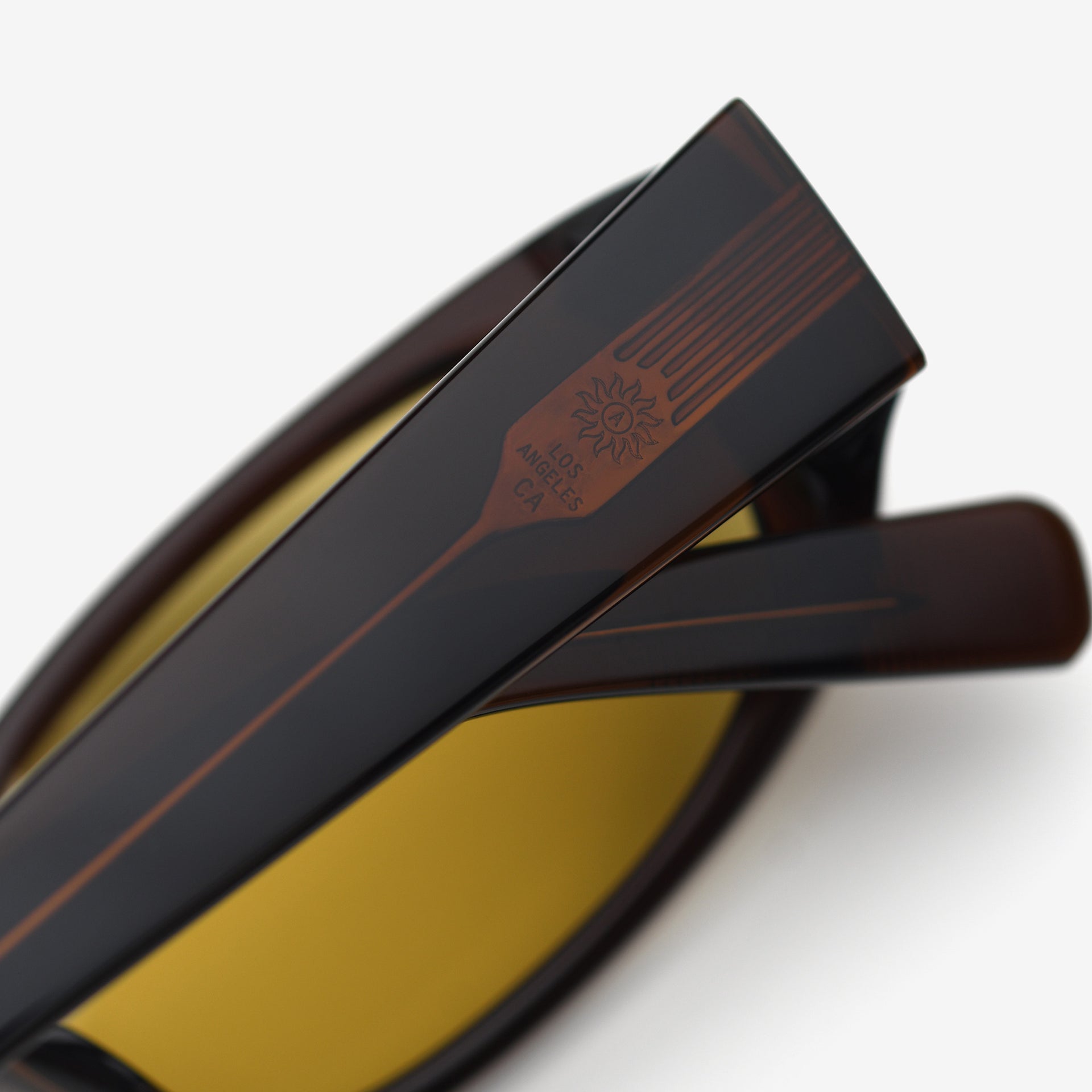 Mira Sunglasses - Espresso/Yellow
